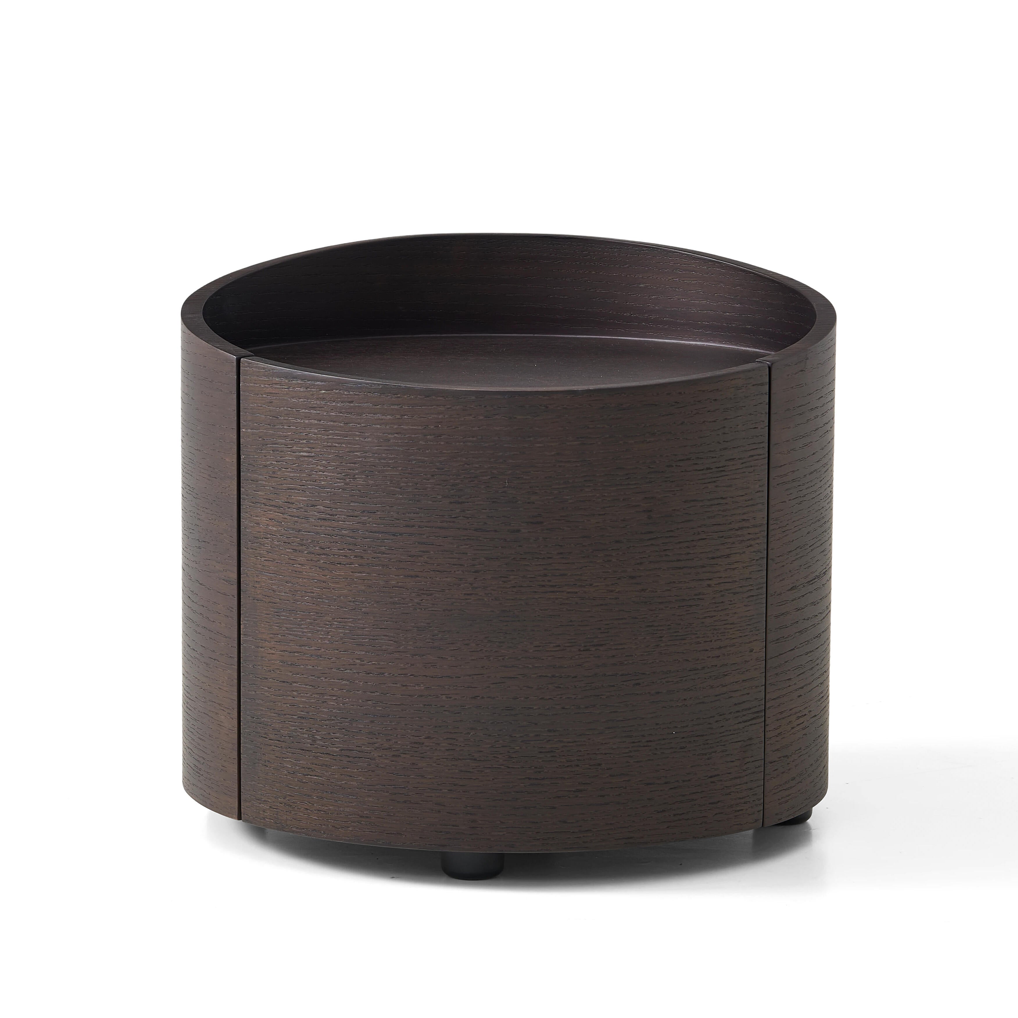 Alder Bedside Table - Smoked Oak