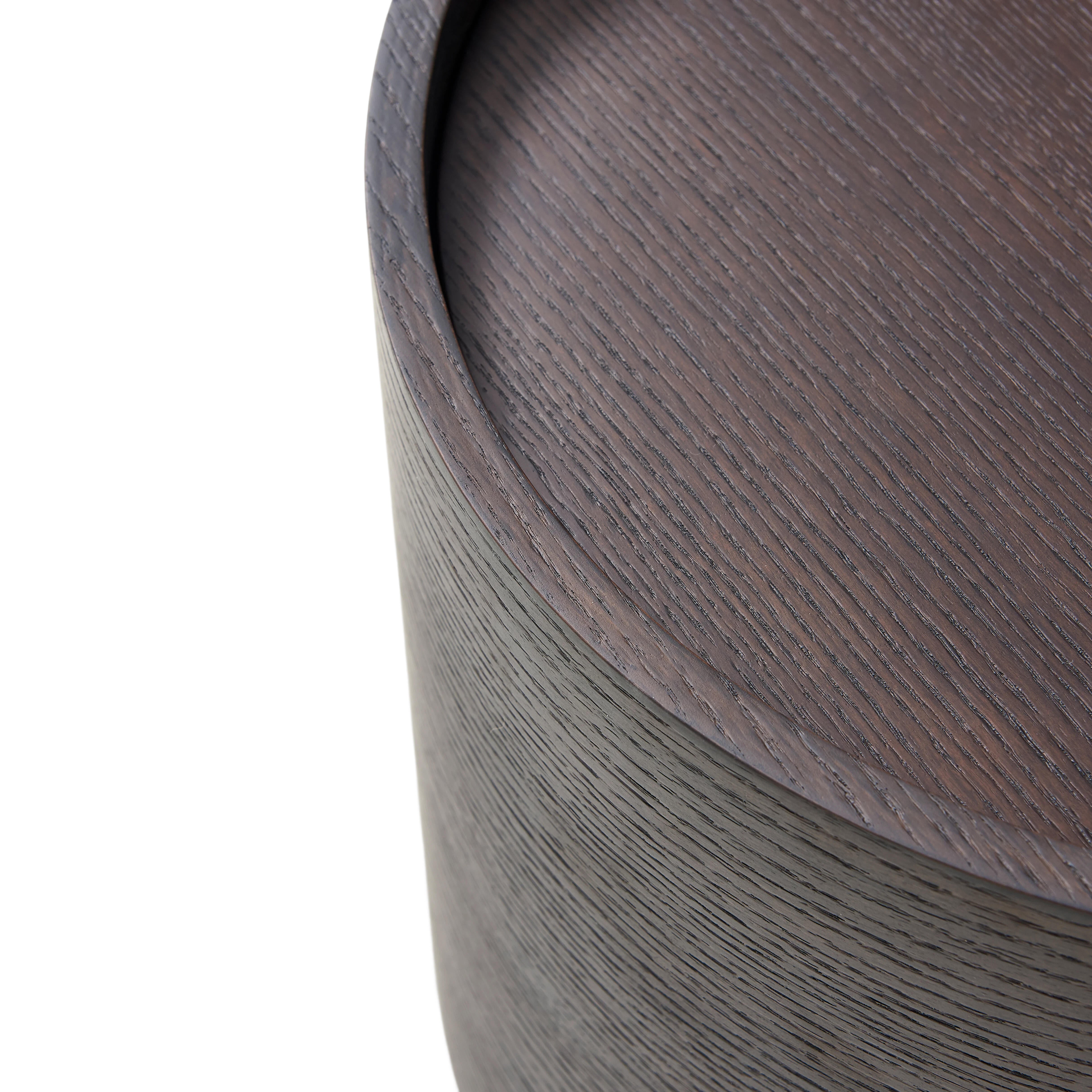 Alder Bedside Table - Smoked Oak