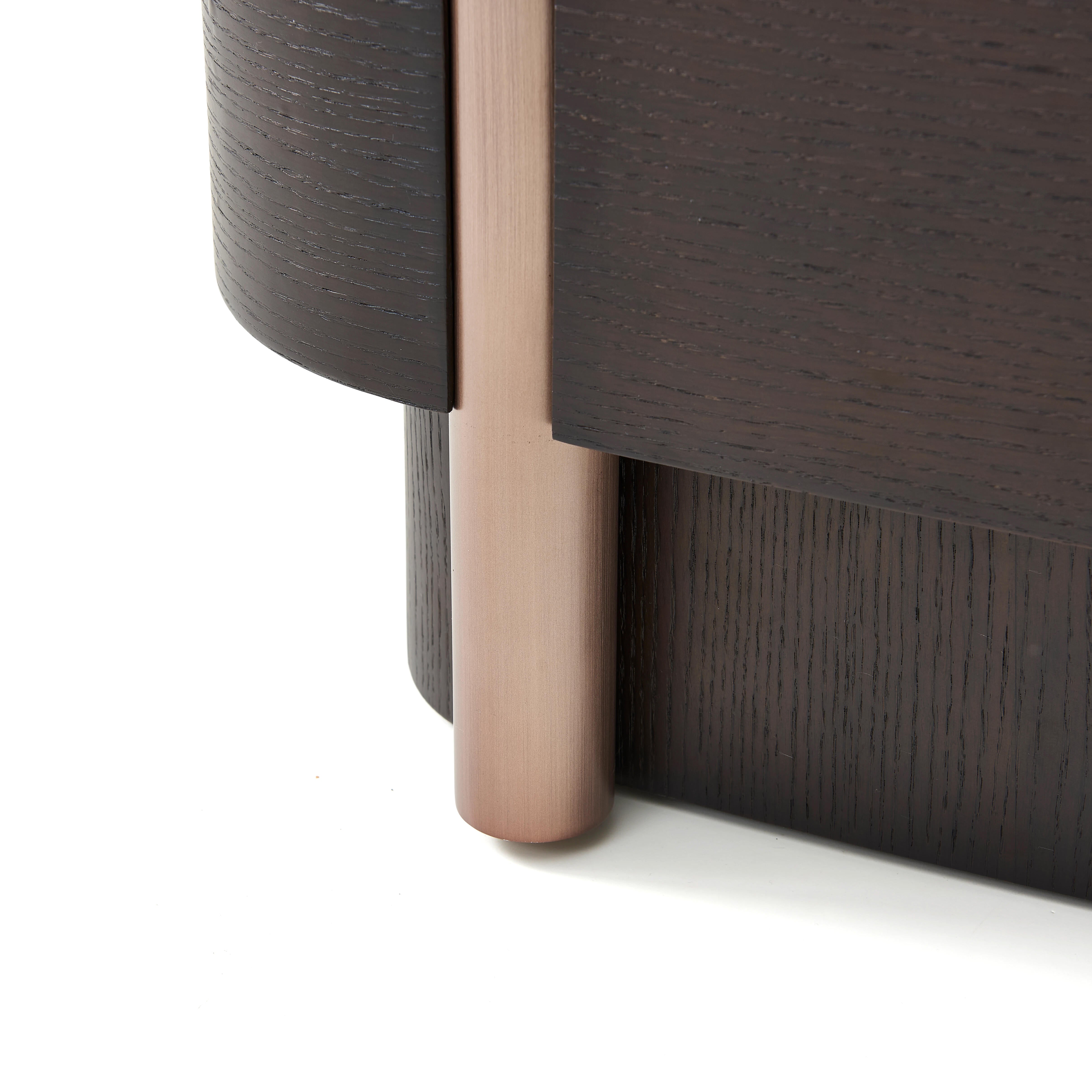 Jalen Bedside Table - Smoked Oak