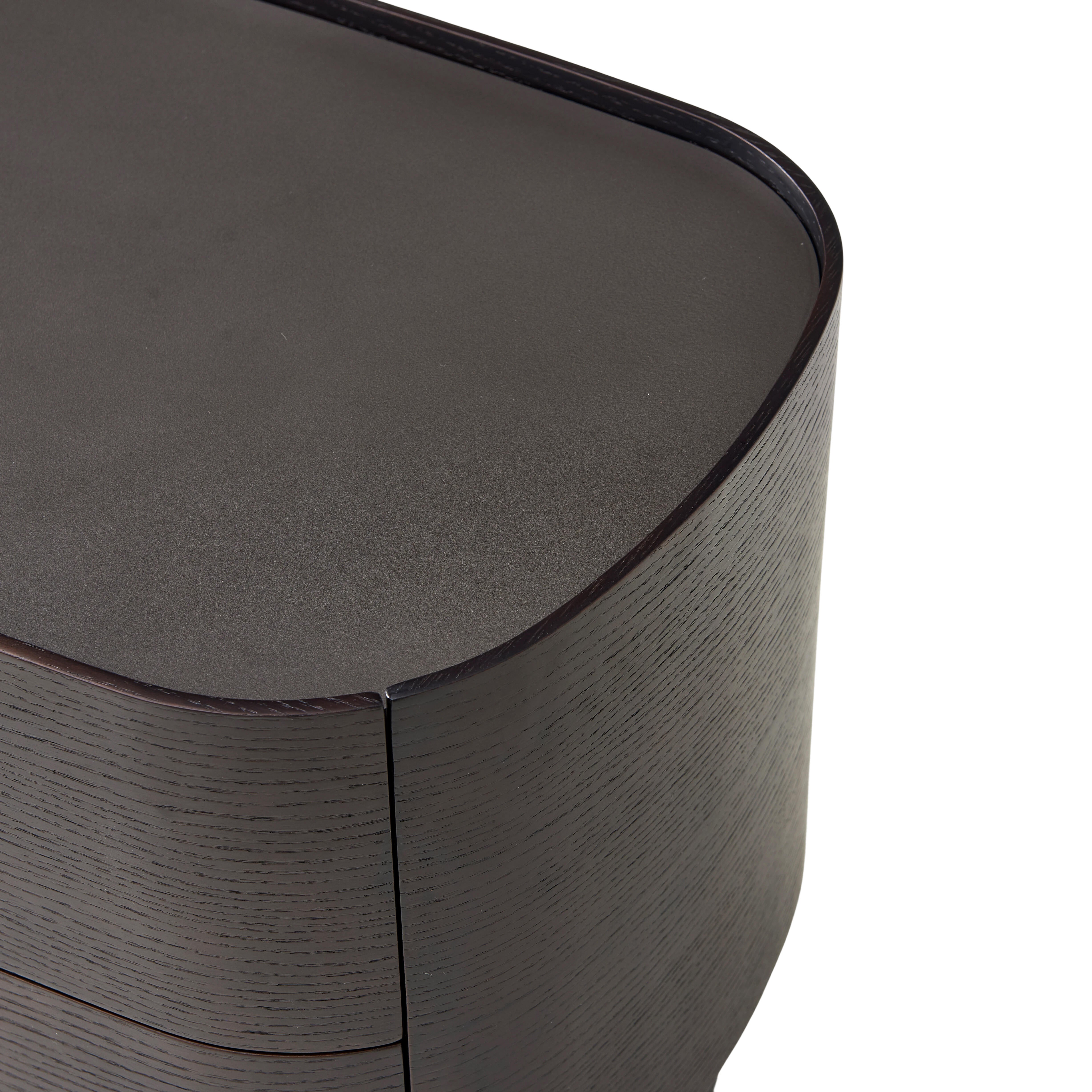 Jalen Bedside Table - Smoked Oak