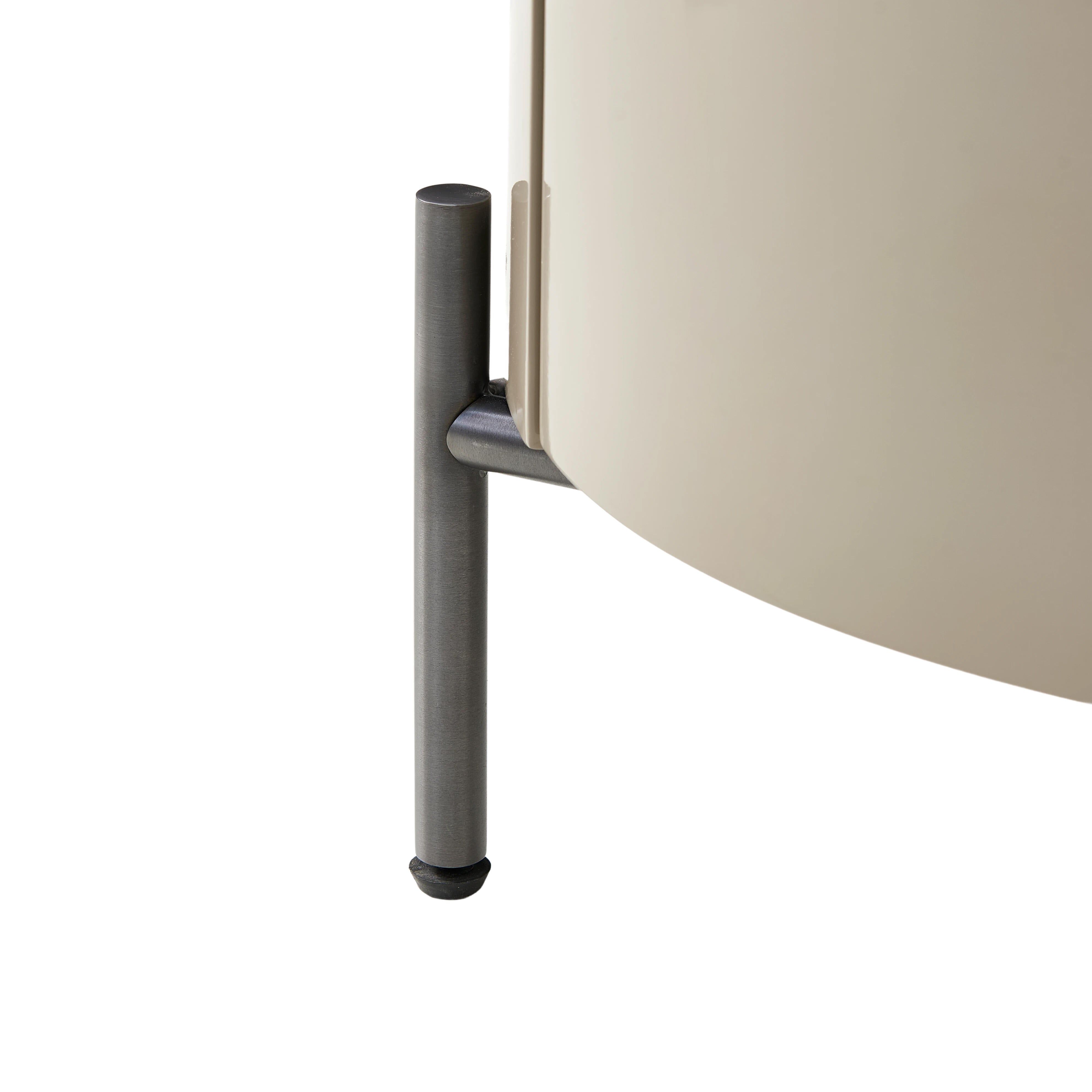 Rondo Bedside Table - Warm Taupe