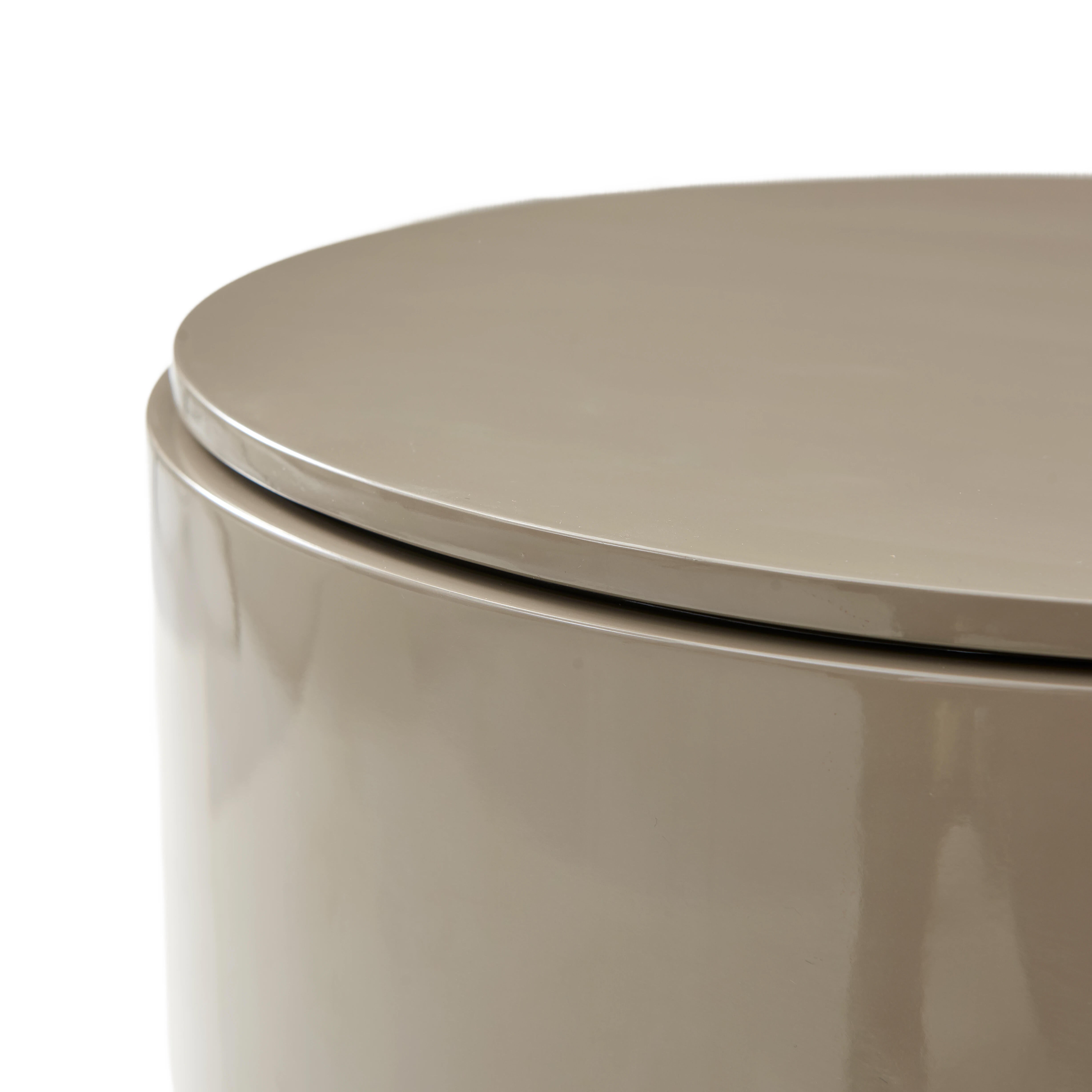 Rondo Bedside Table - Warm Taupe