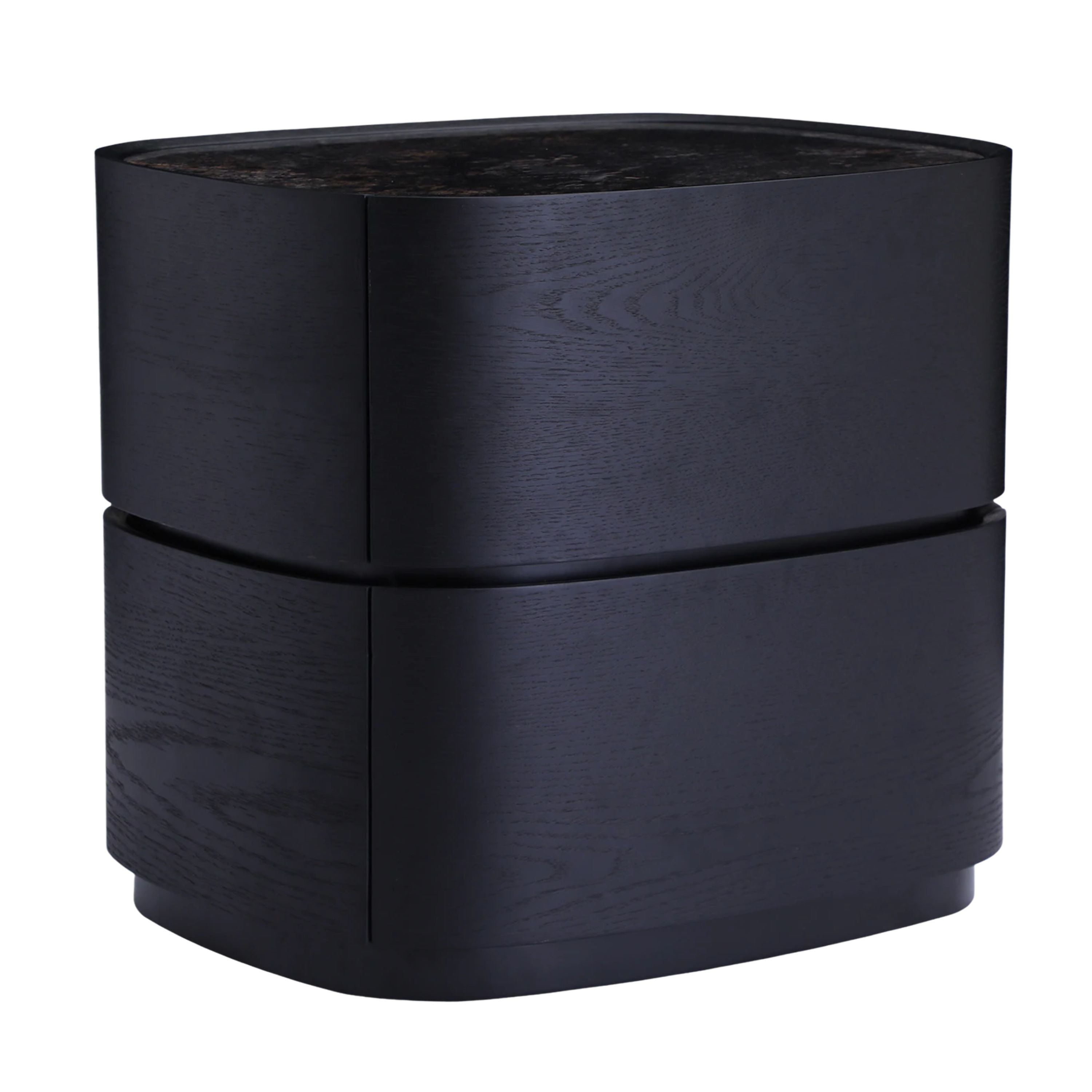Sable Bedside Table - Black
