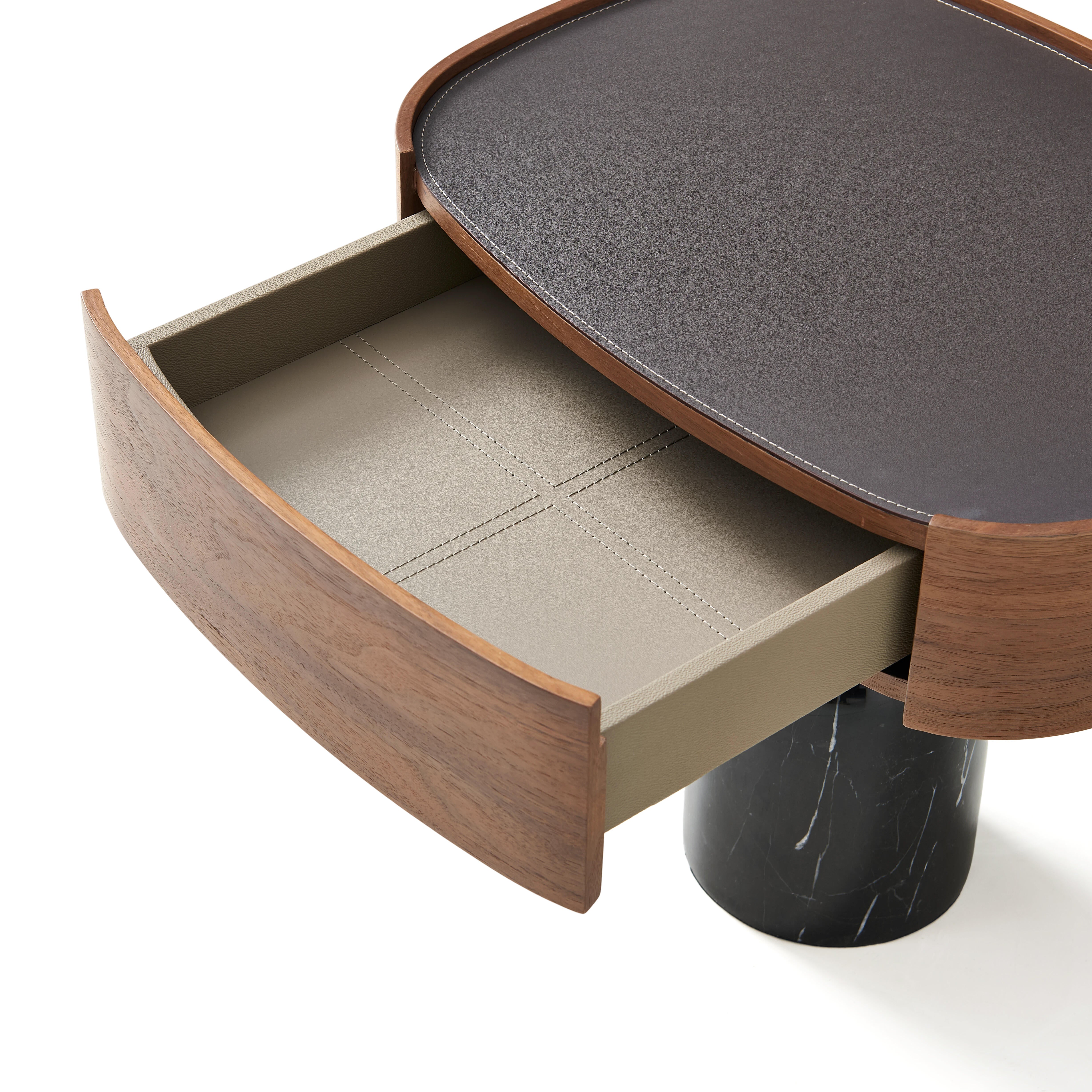 Vesta Bedside Table Black