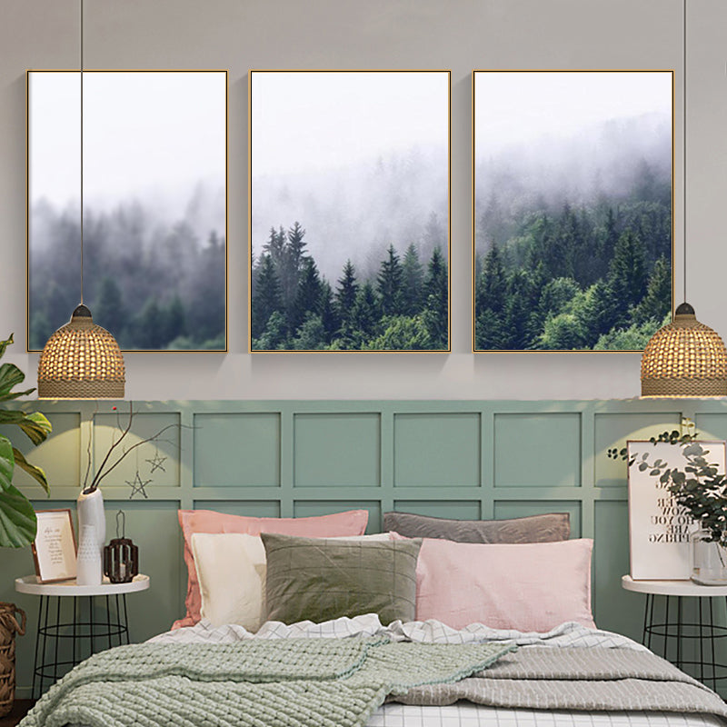 Nordic Forest Fog Set Print