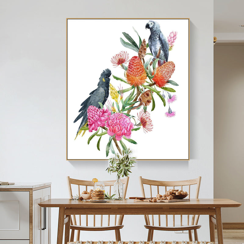Cockatoos and Flora Prints