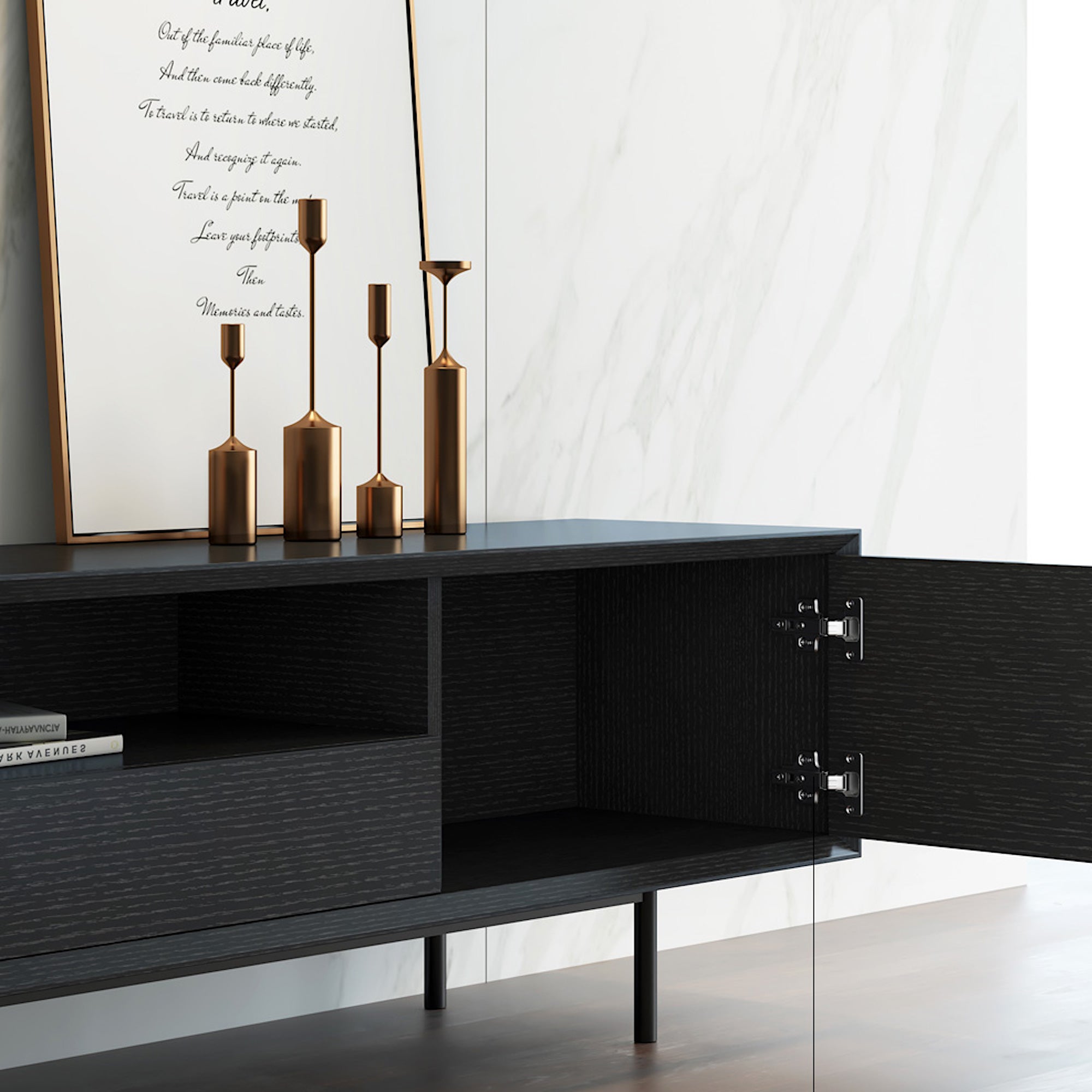 Black Entertainment Unit Oak
