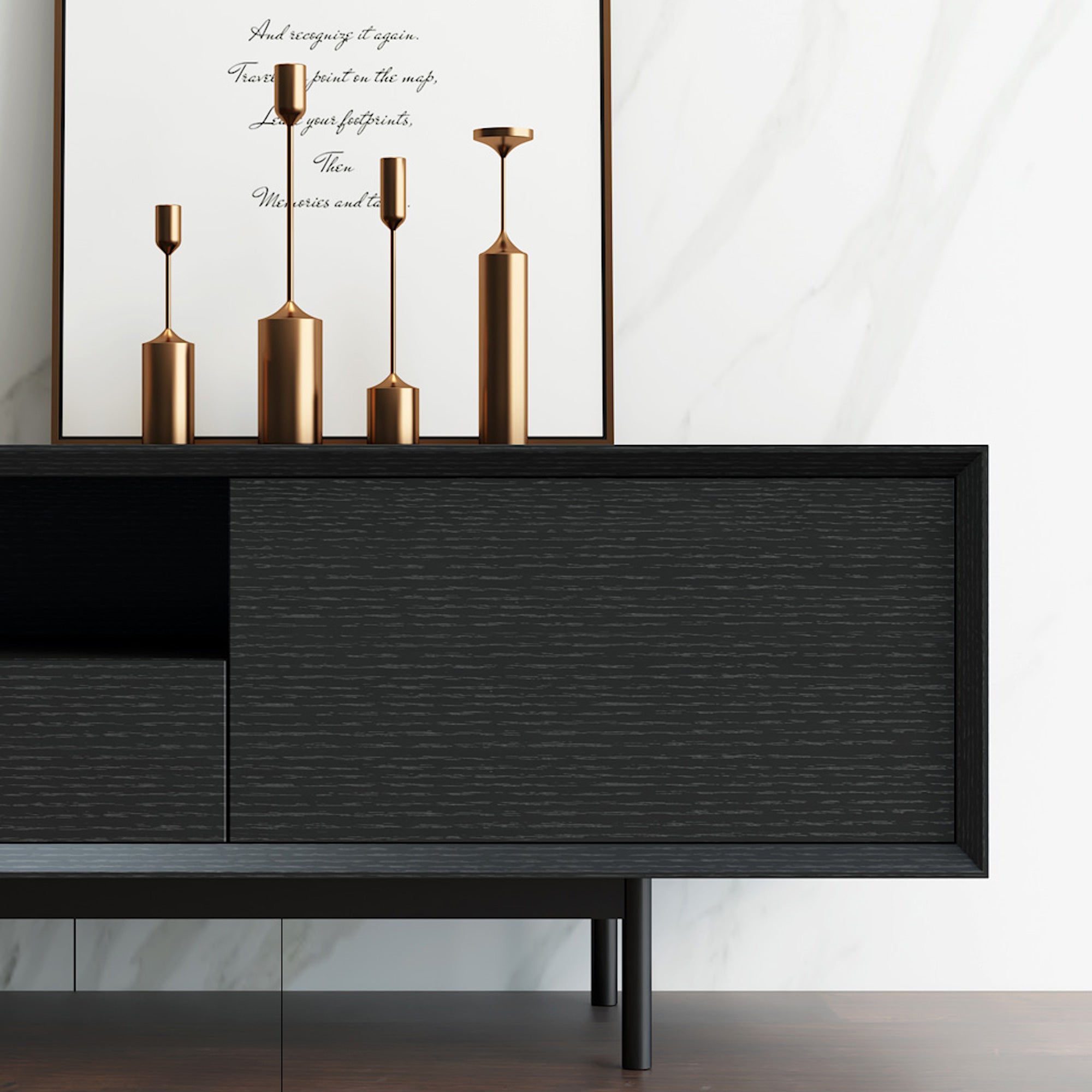Black Entertainment Unit Oak