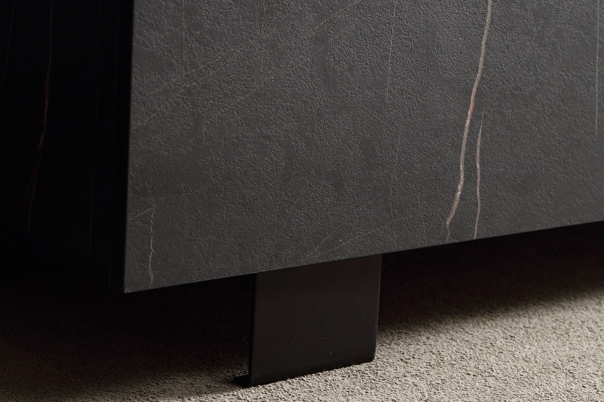 black and white veneer entertainment unit