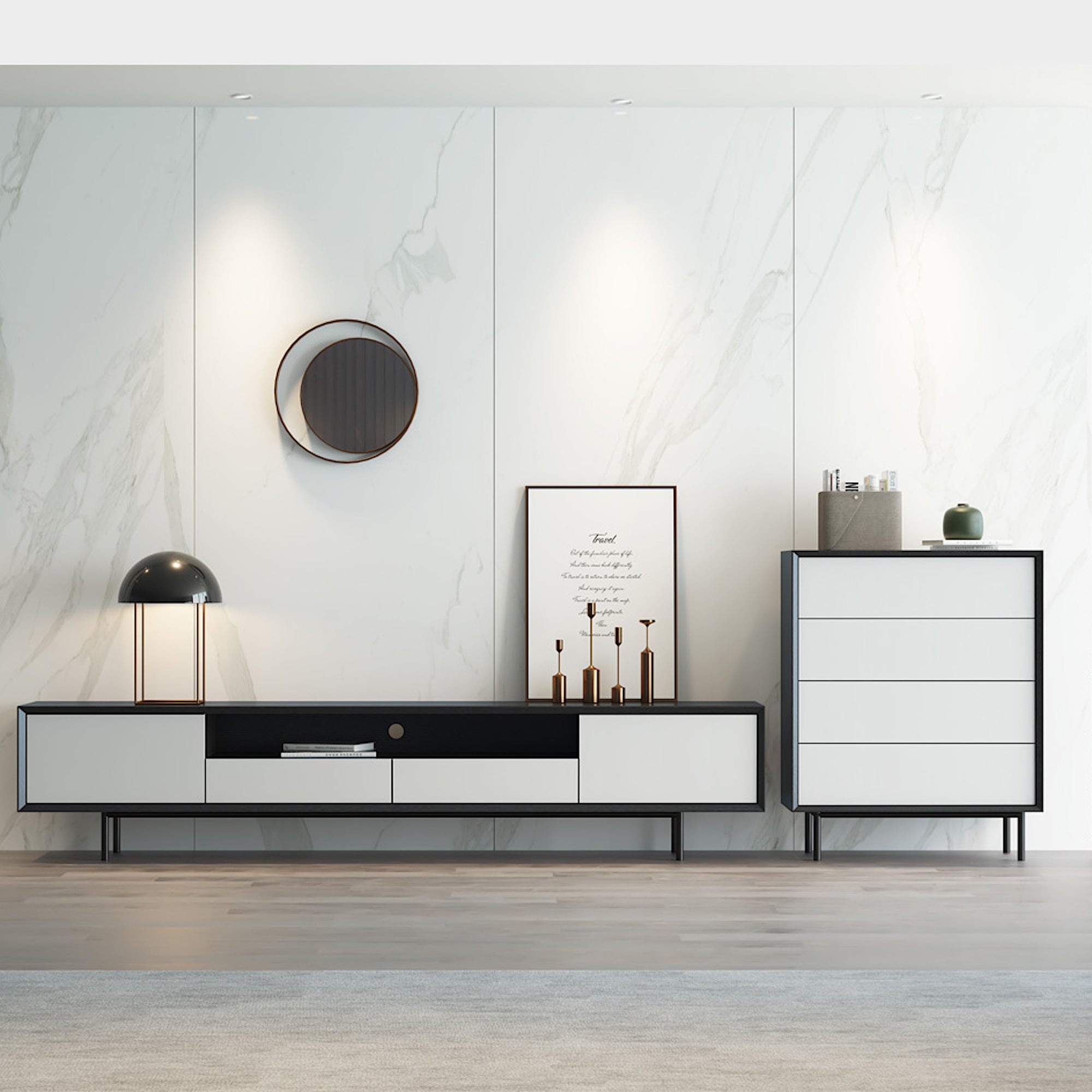 Entertainment Unit White