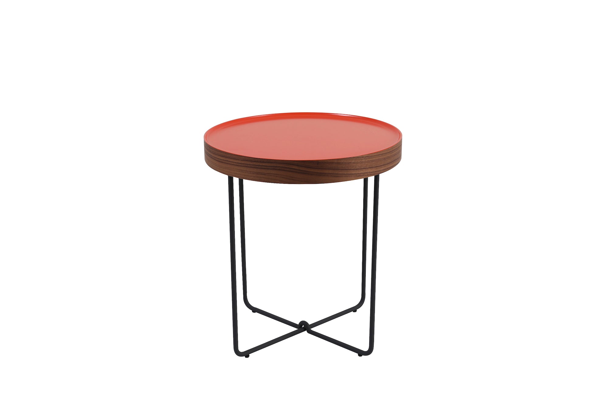 End Table Orange Lacquer