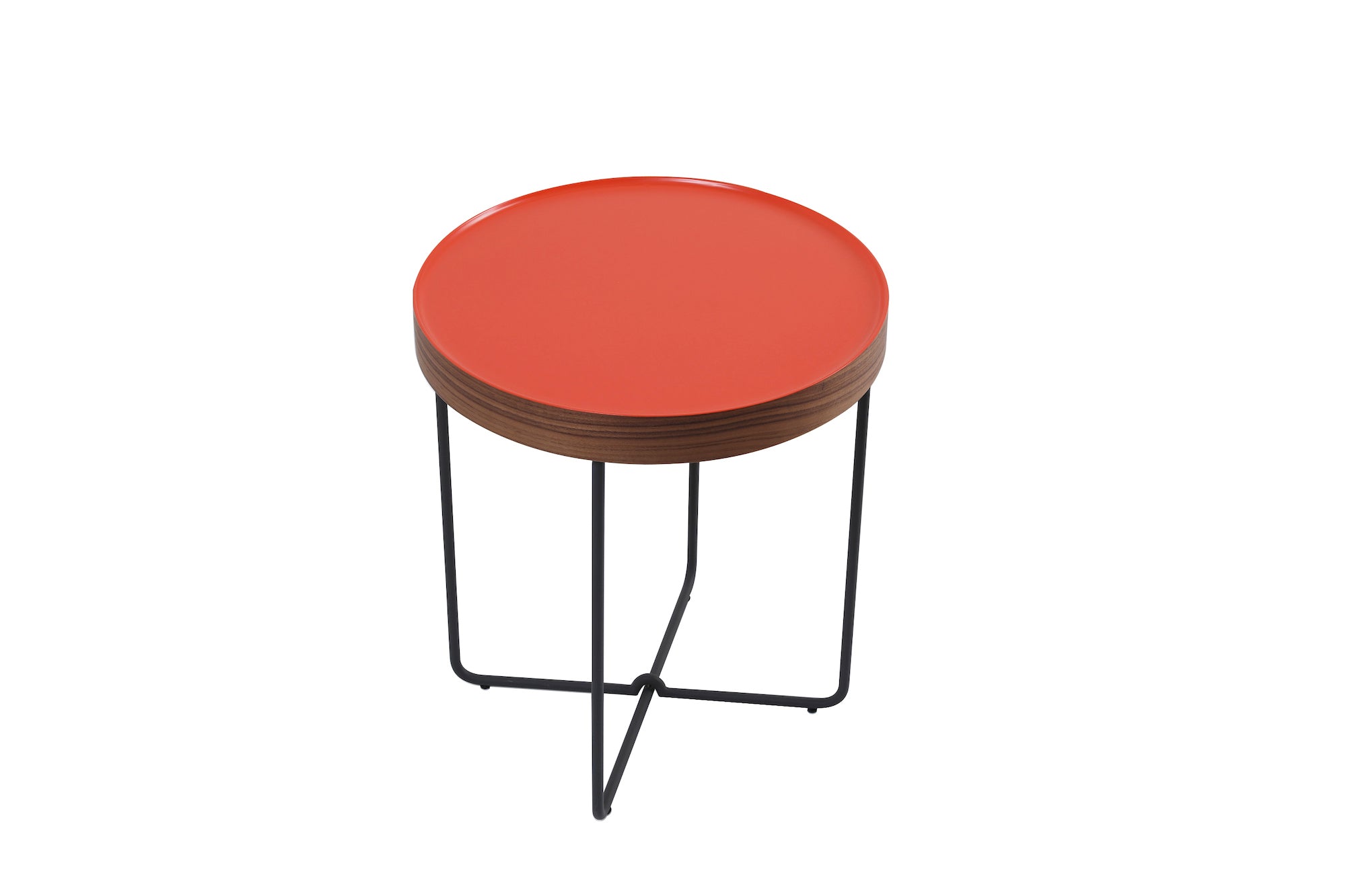 End Table Orange Lacquer