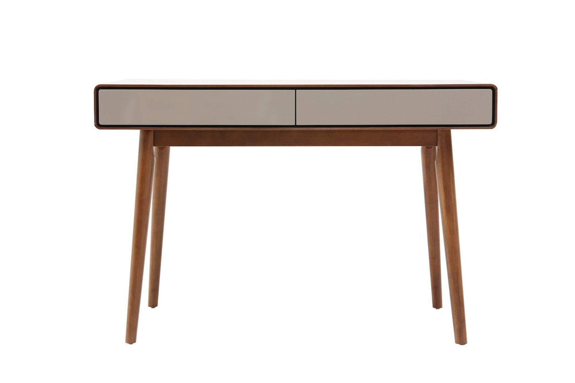 Monica Desk Walnut and Khaki