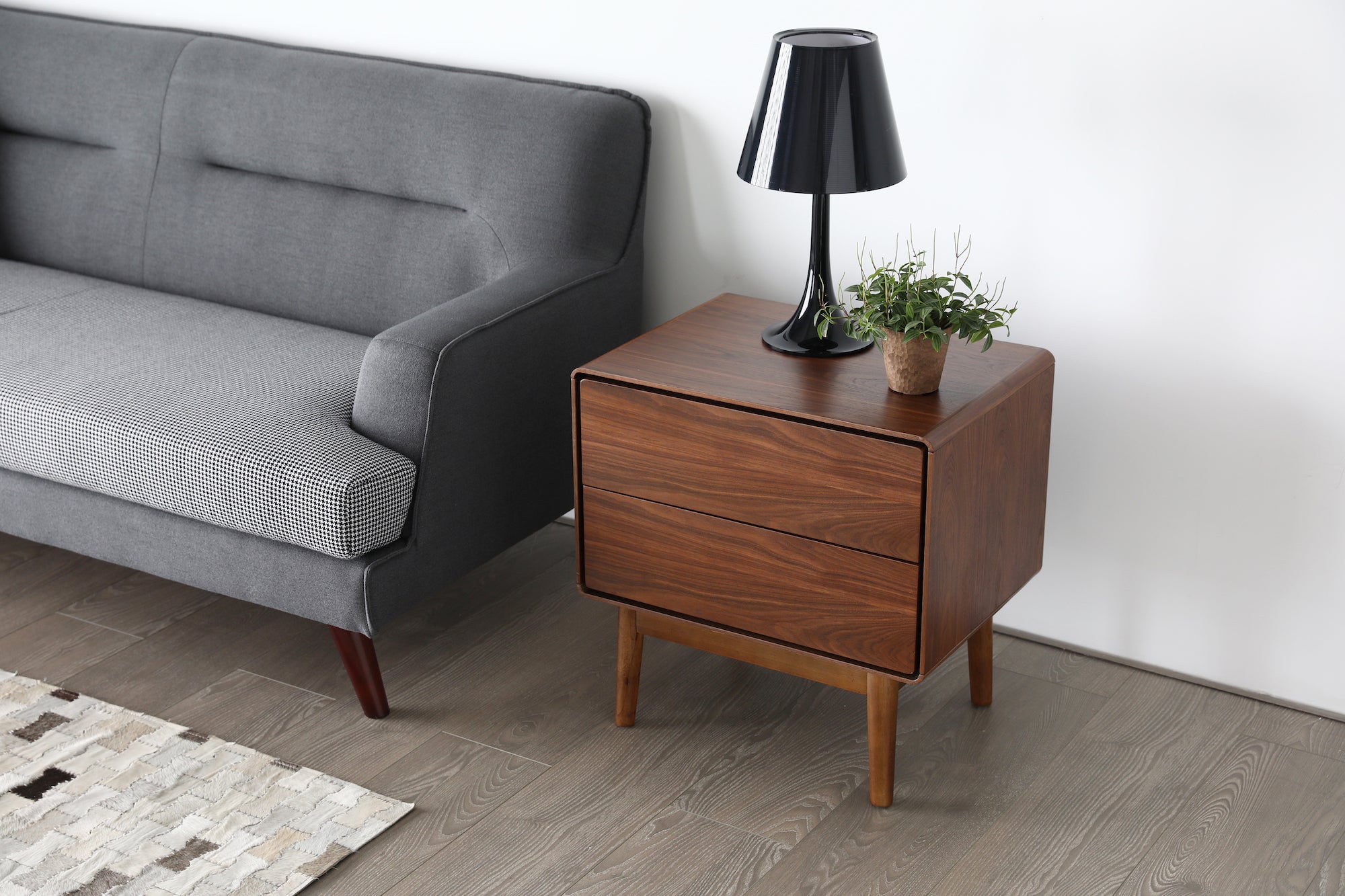Bedside Table Walnut