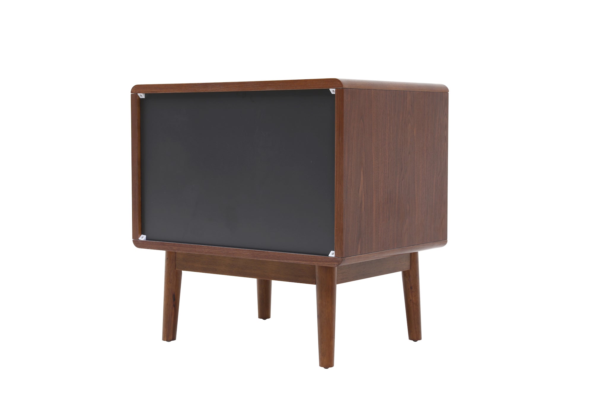 Bedside Table Walnut Khaki