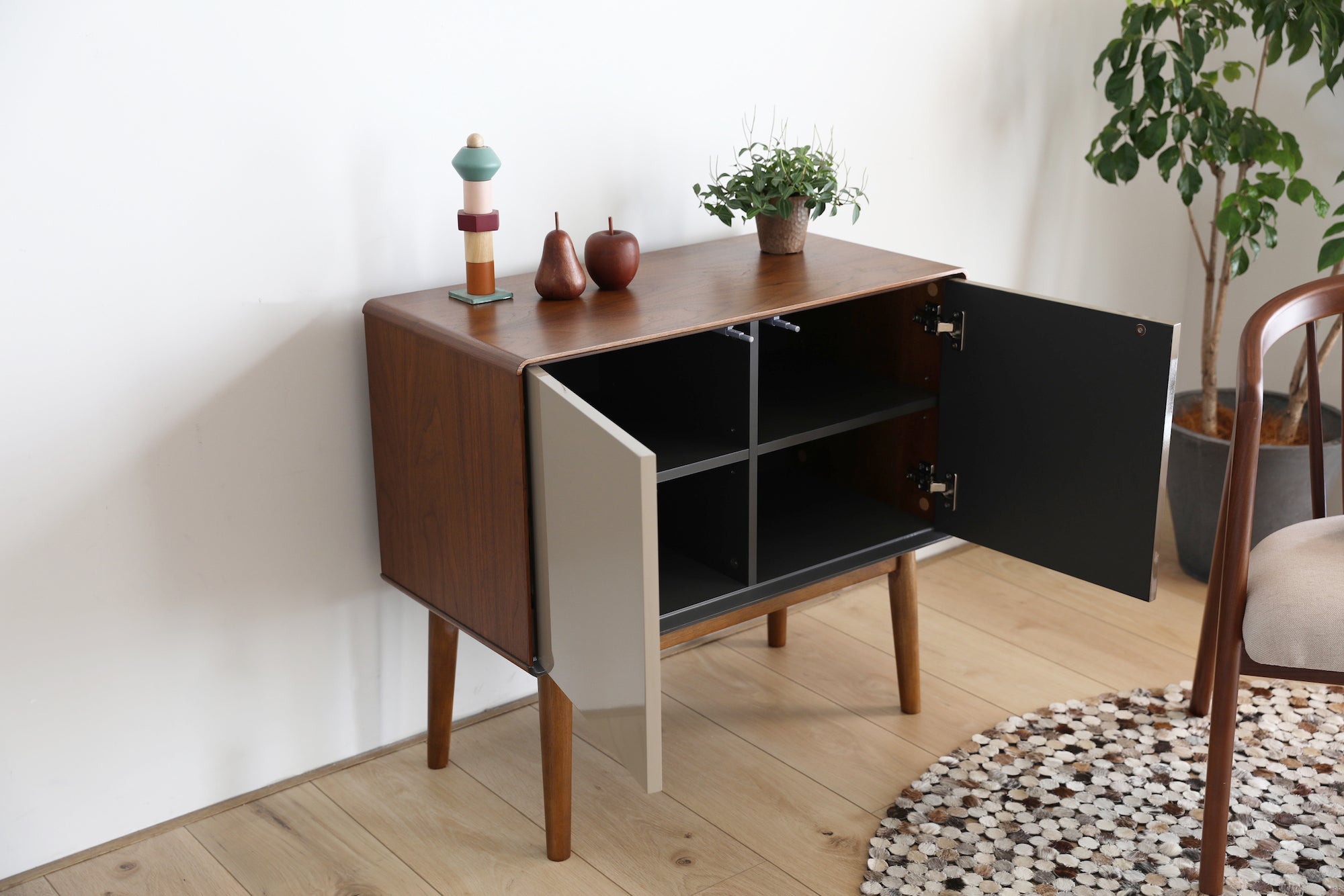 Walnut 2 Door Cabinet