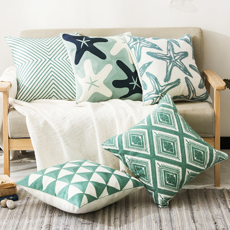 Cotton Embroidery Cushion Cover