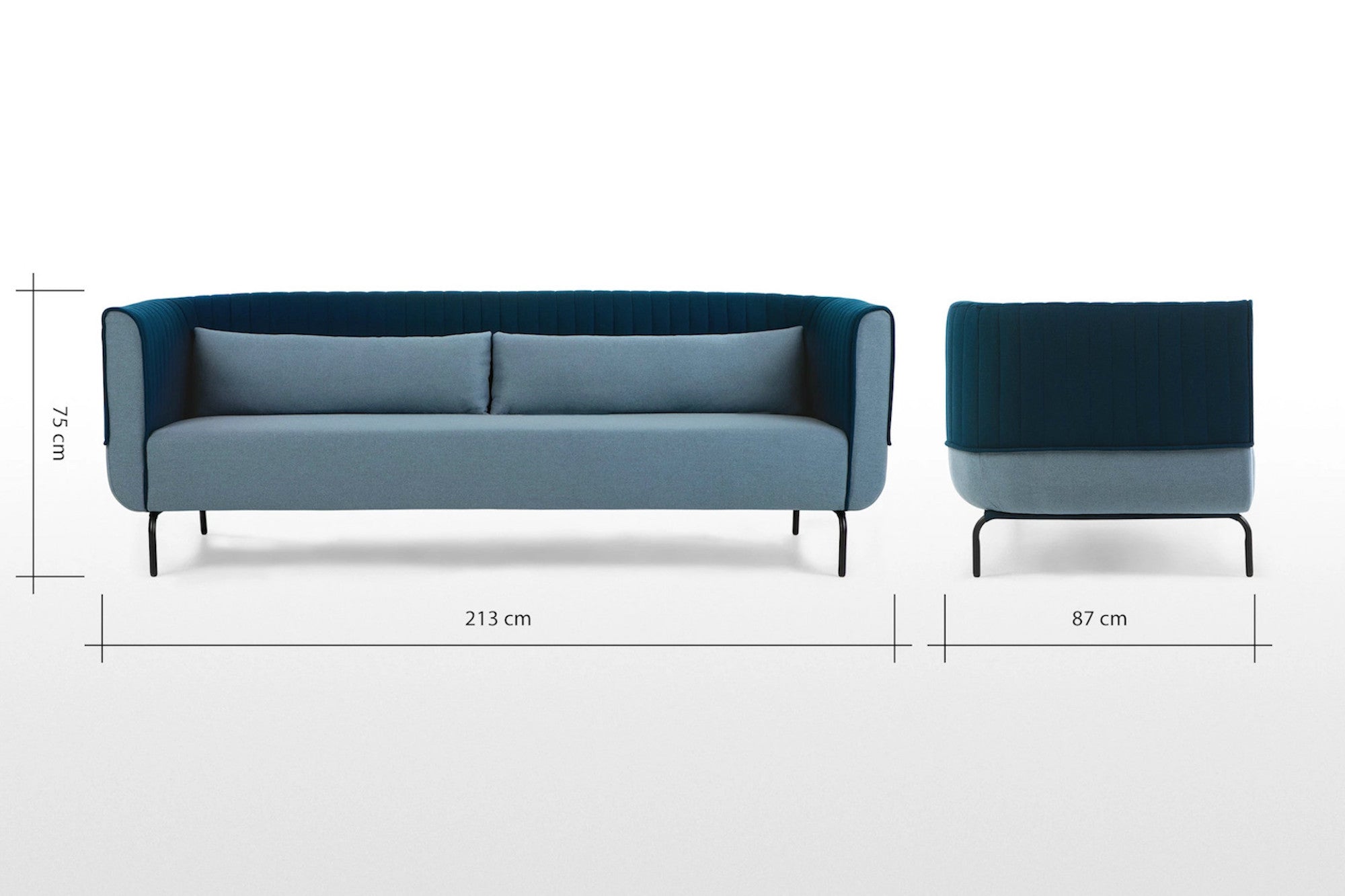 Blue Cashmere Sofa