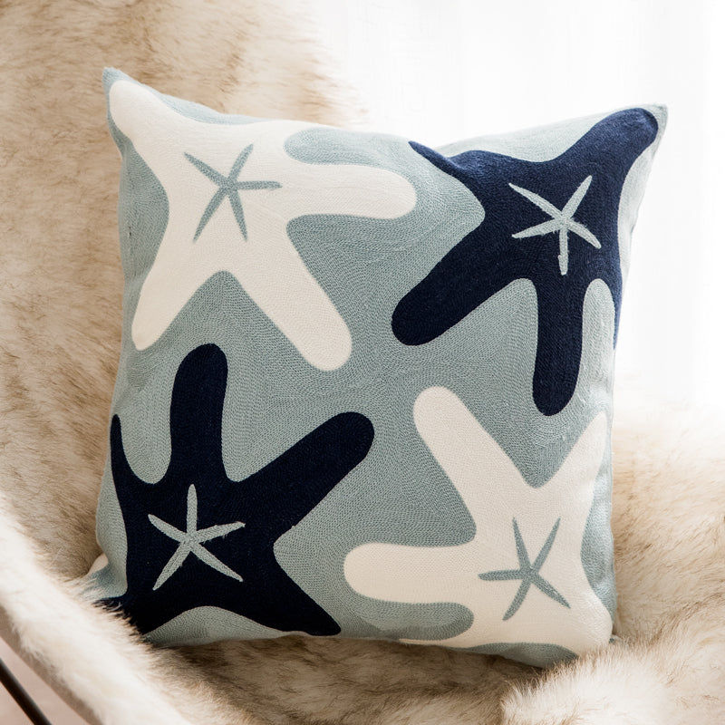 Geometric Embroidery Cushion Cover