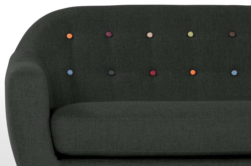 Black sofa 3 Seater Sofa
