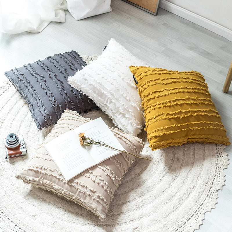 Soft Plain Shaggy Cushion Cover