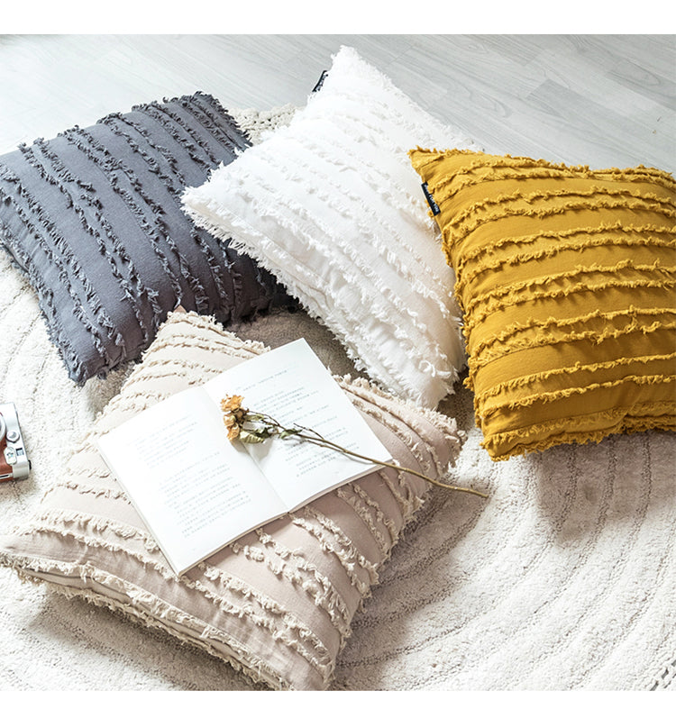 Soft Plain Shaggy Cushion Cover