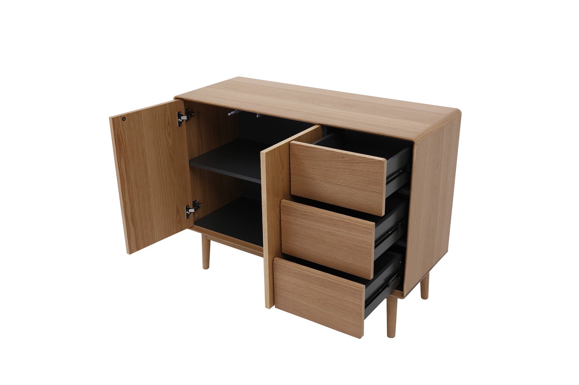 white oak veneer small buffet