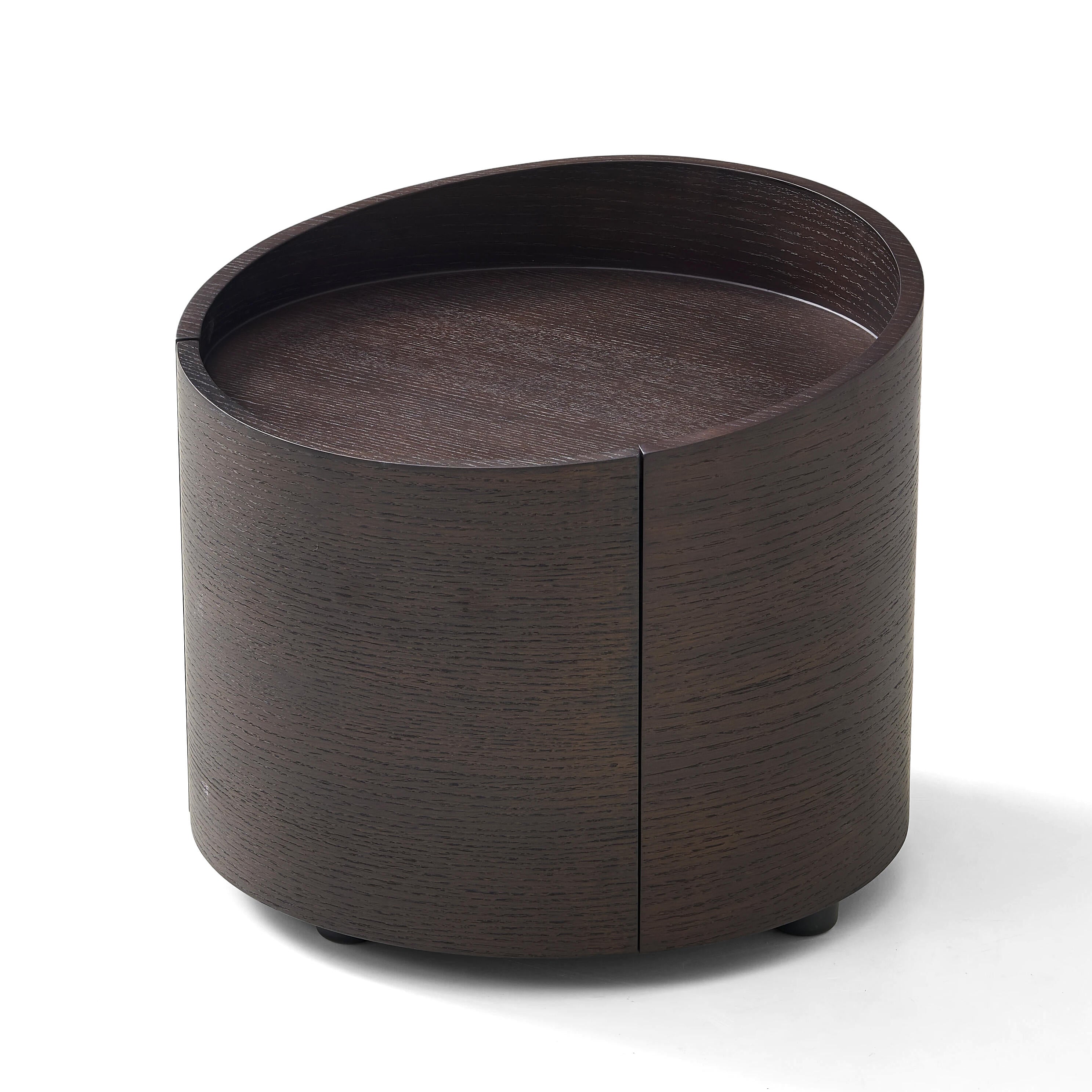 Alder Bedside Table - Smoked Oak