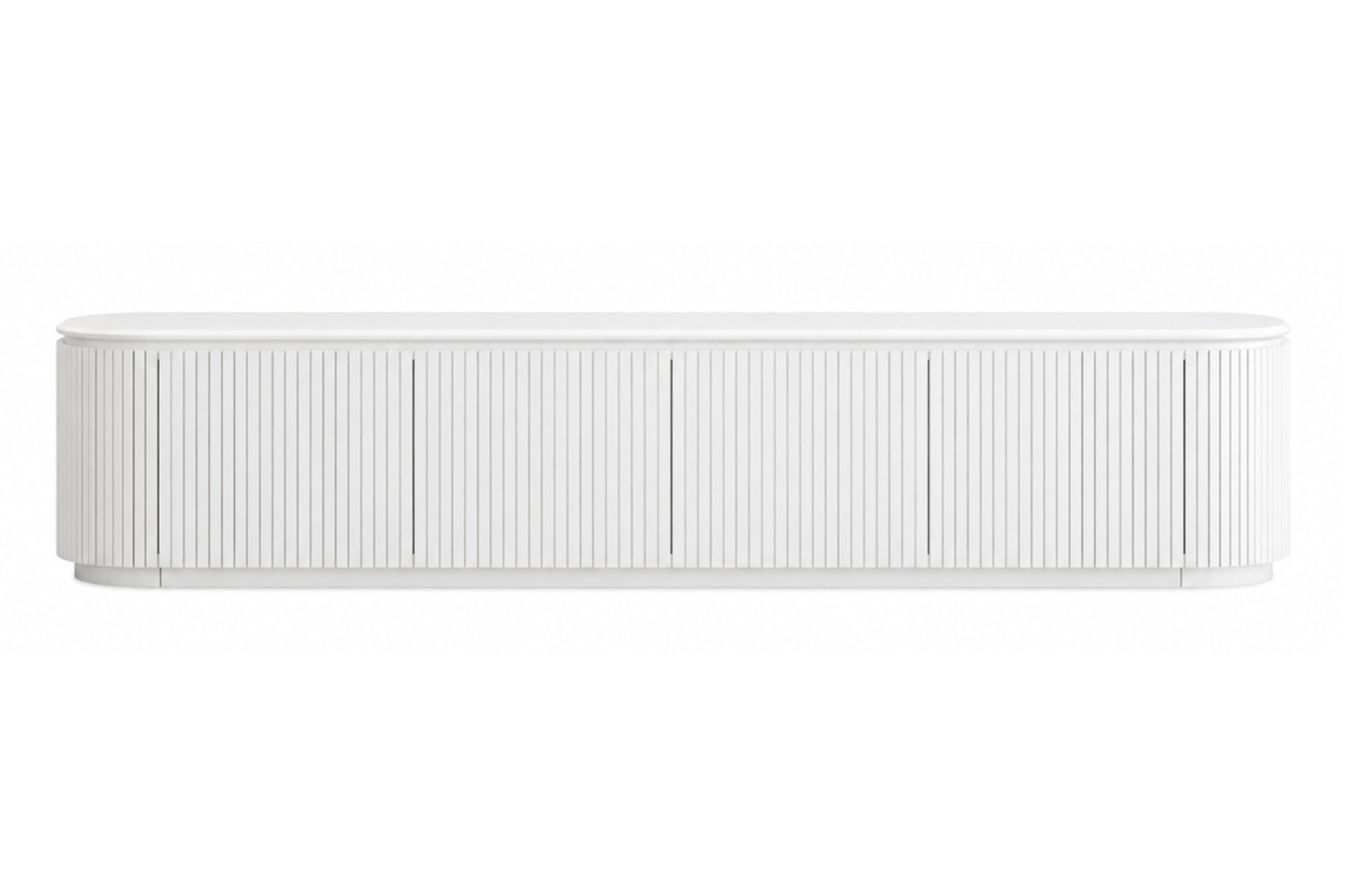 Charles TV Unit - White with White Top