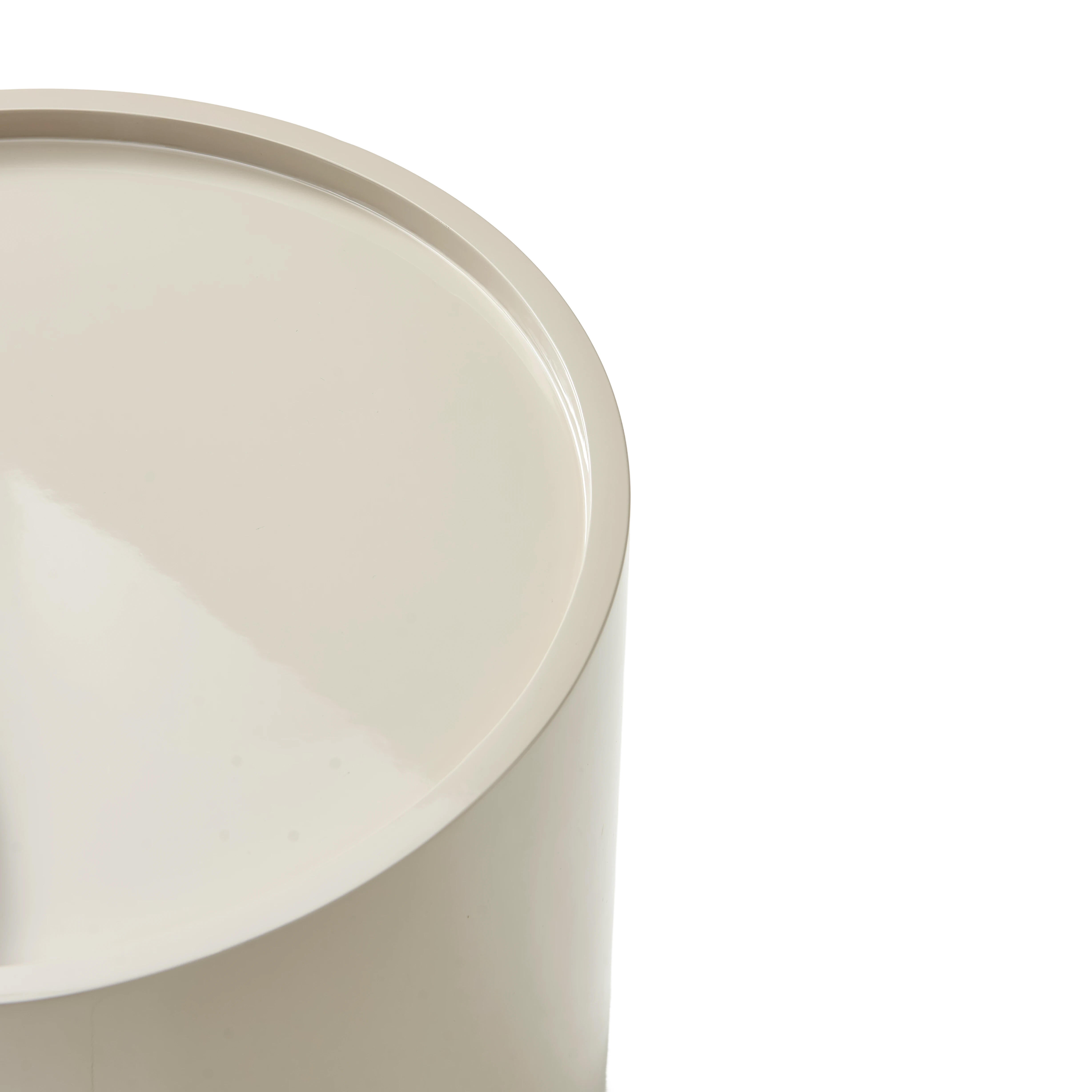 Crescent Bedside Table - Greige