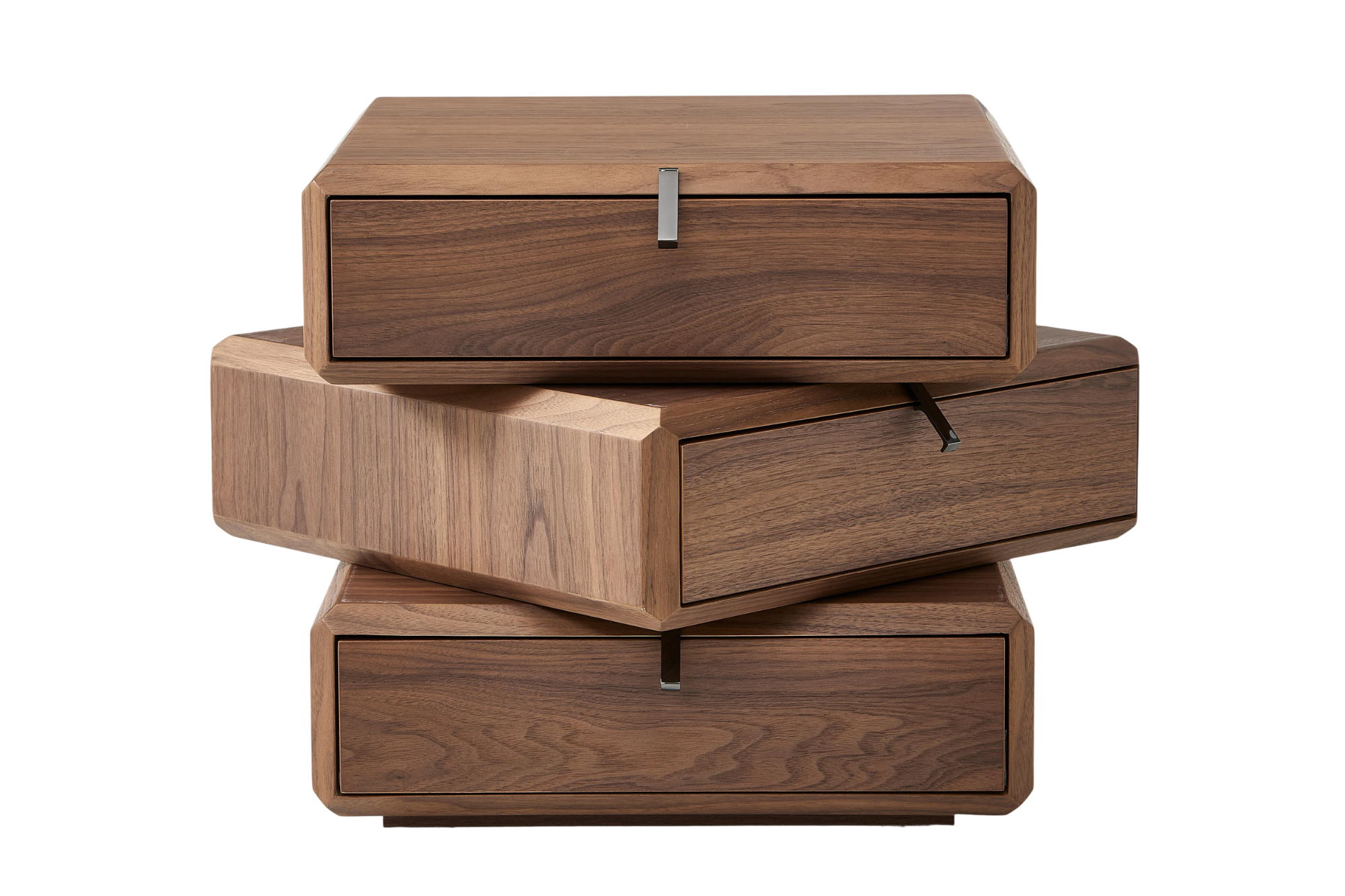 Oscar Bedside Table - Light Walnut
