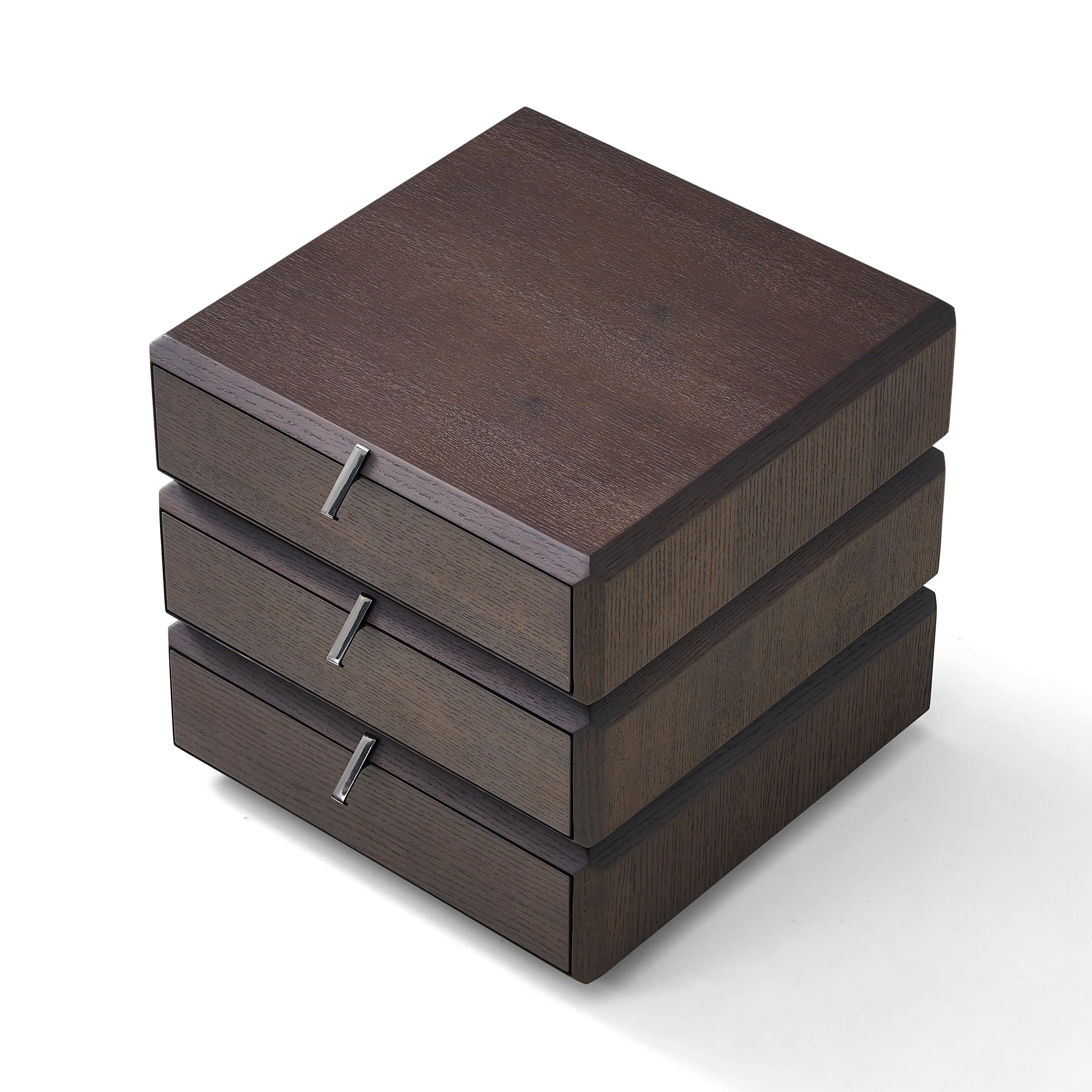 Oscar Bedside Table - Dark Walnut