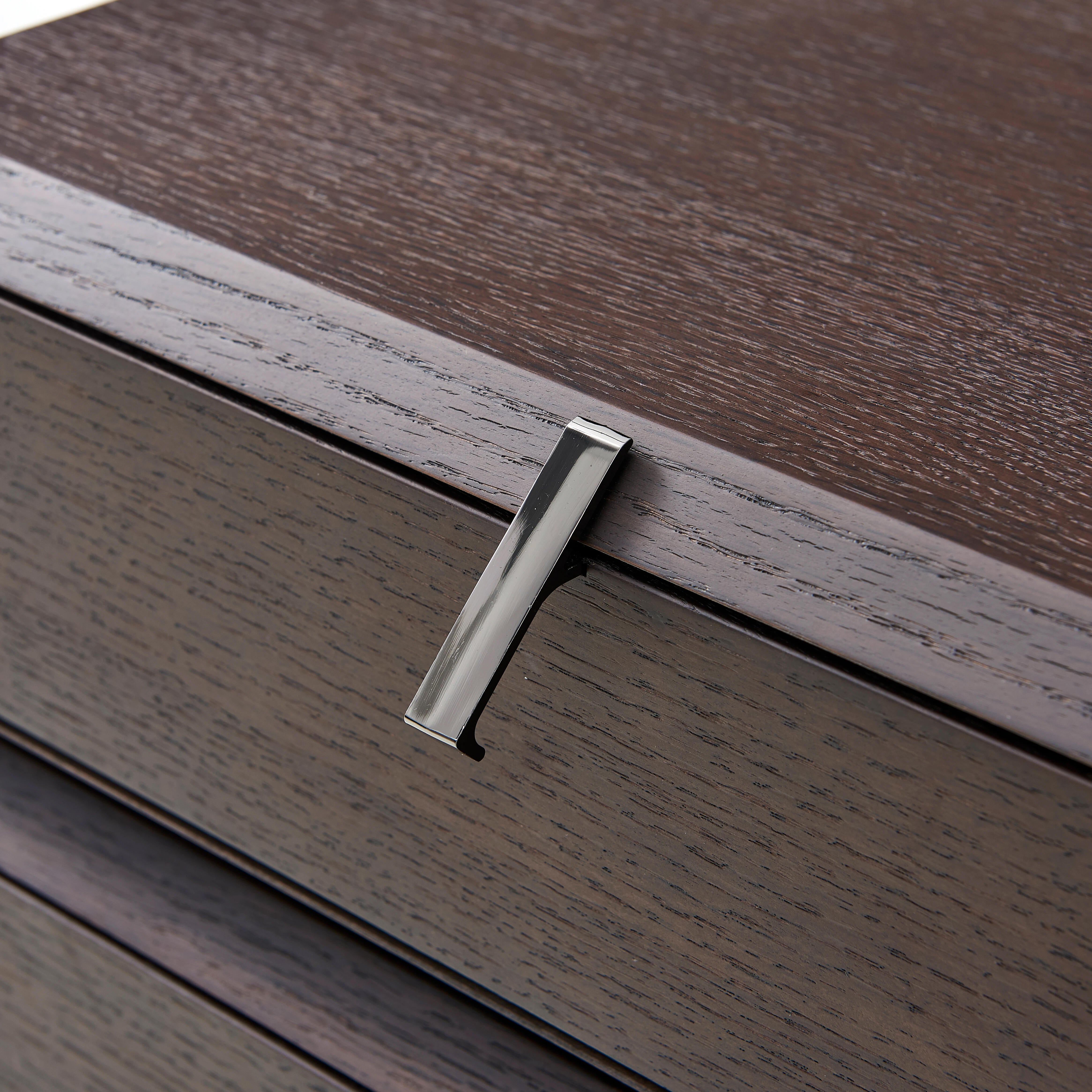 Oscar Bedside Table - Dark Walnut