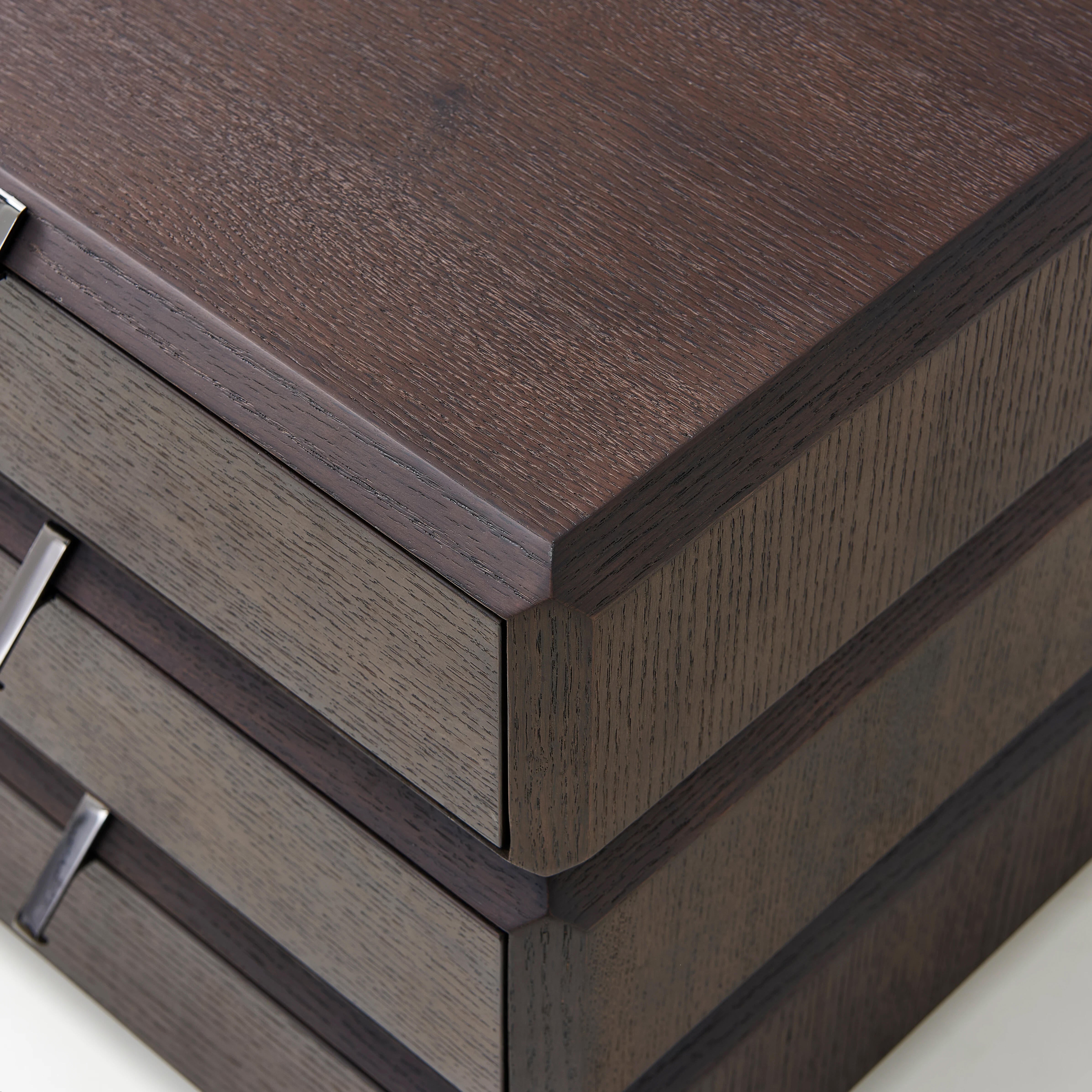 Oscar Bedside Table - Dark Walnut