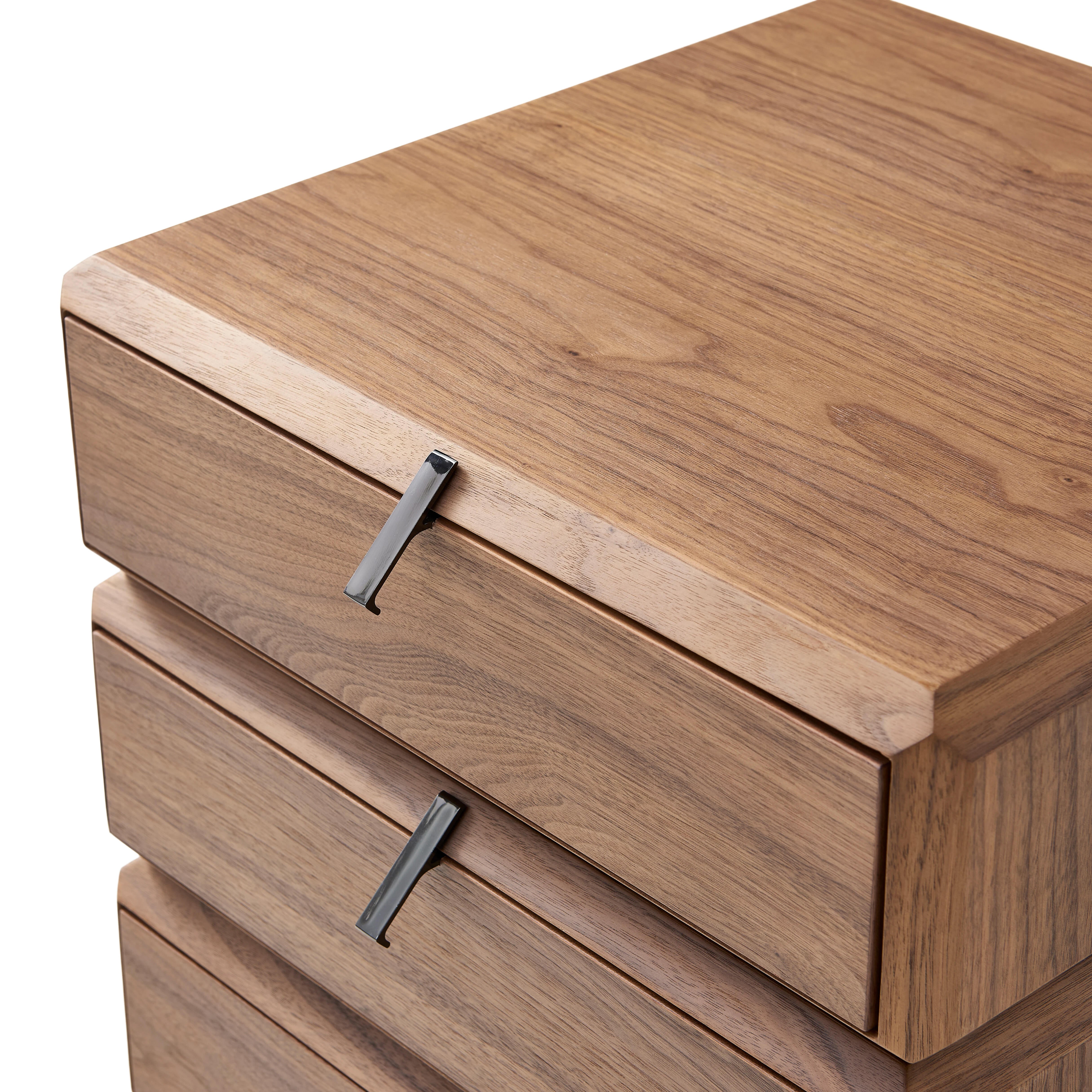 Oscar Bedside Table - Light Walnut