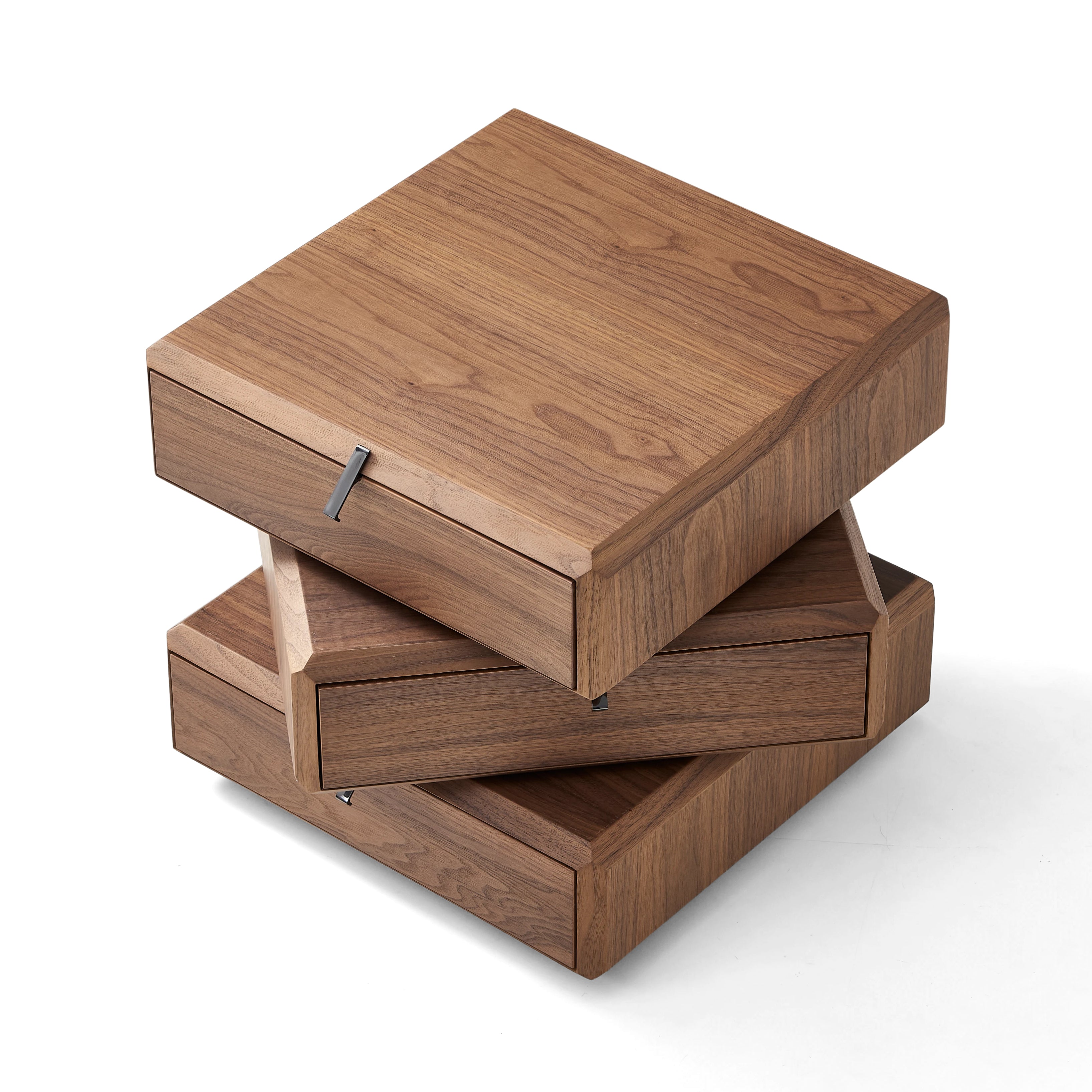 Oscar Bedside Table - Light Walnut