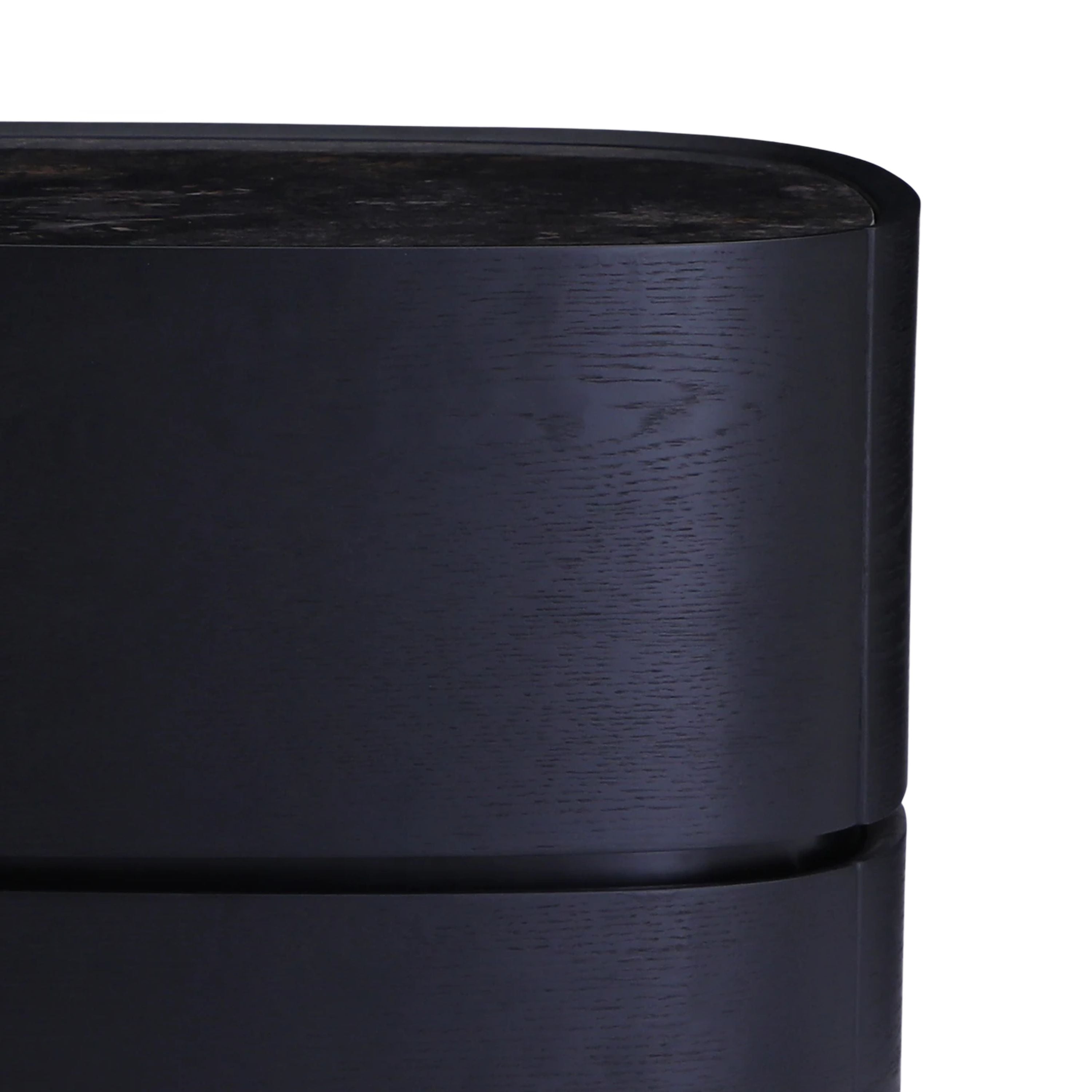 Sable Bedside Table - Black