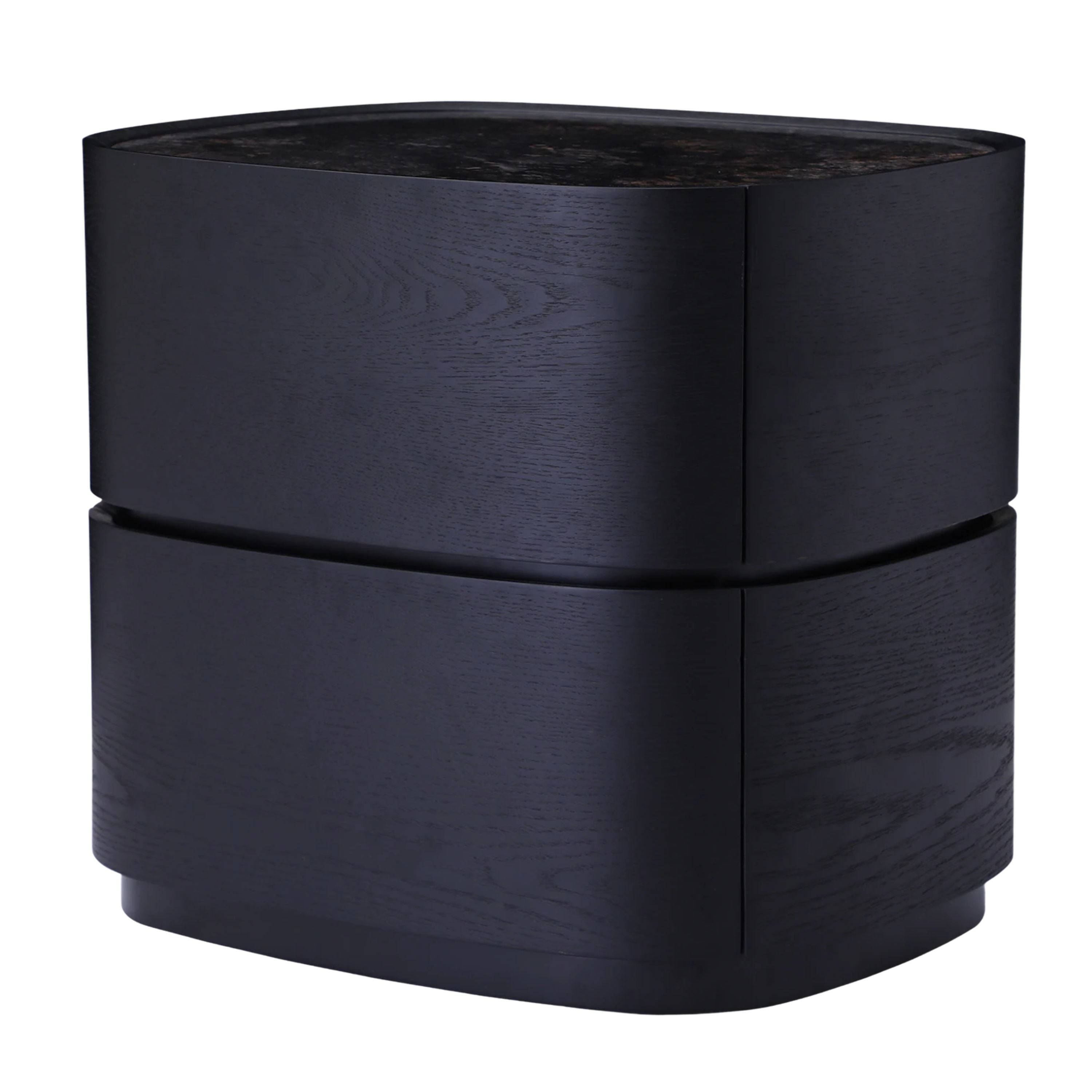 Sable Bedside Table - Black