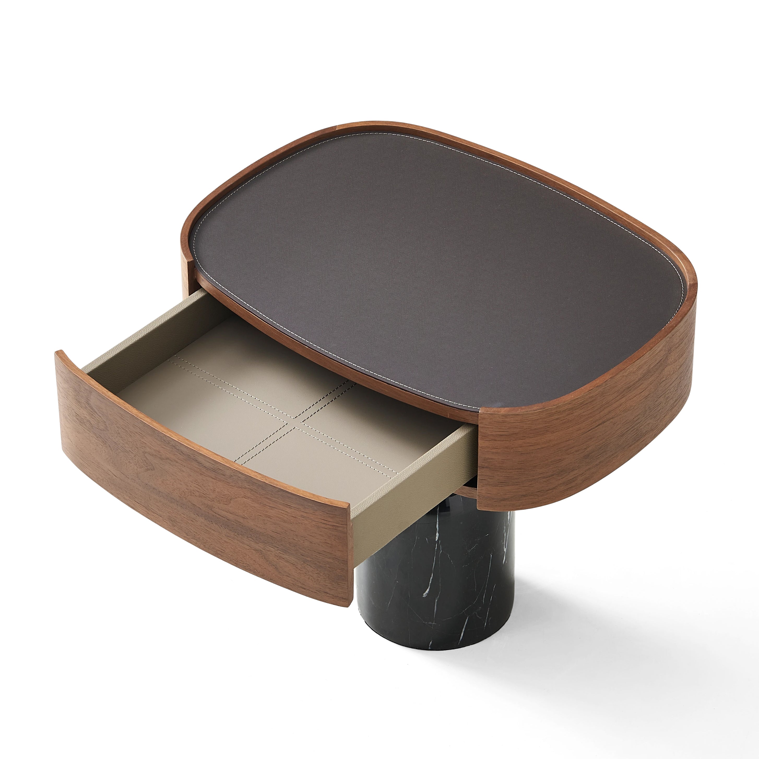 Vesta Bedside Table Black