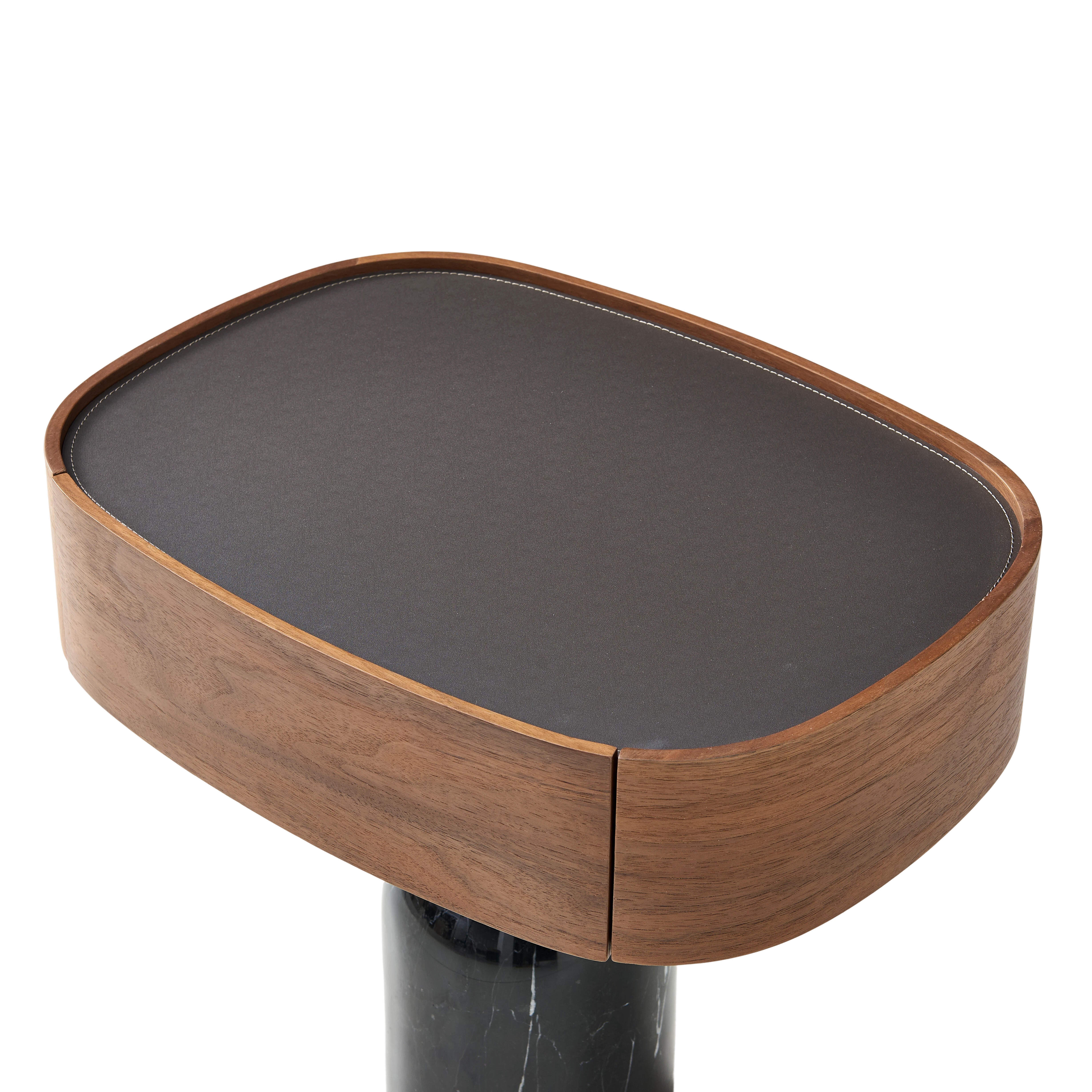 Vesta Bedside Table Black