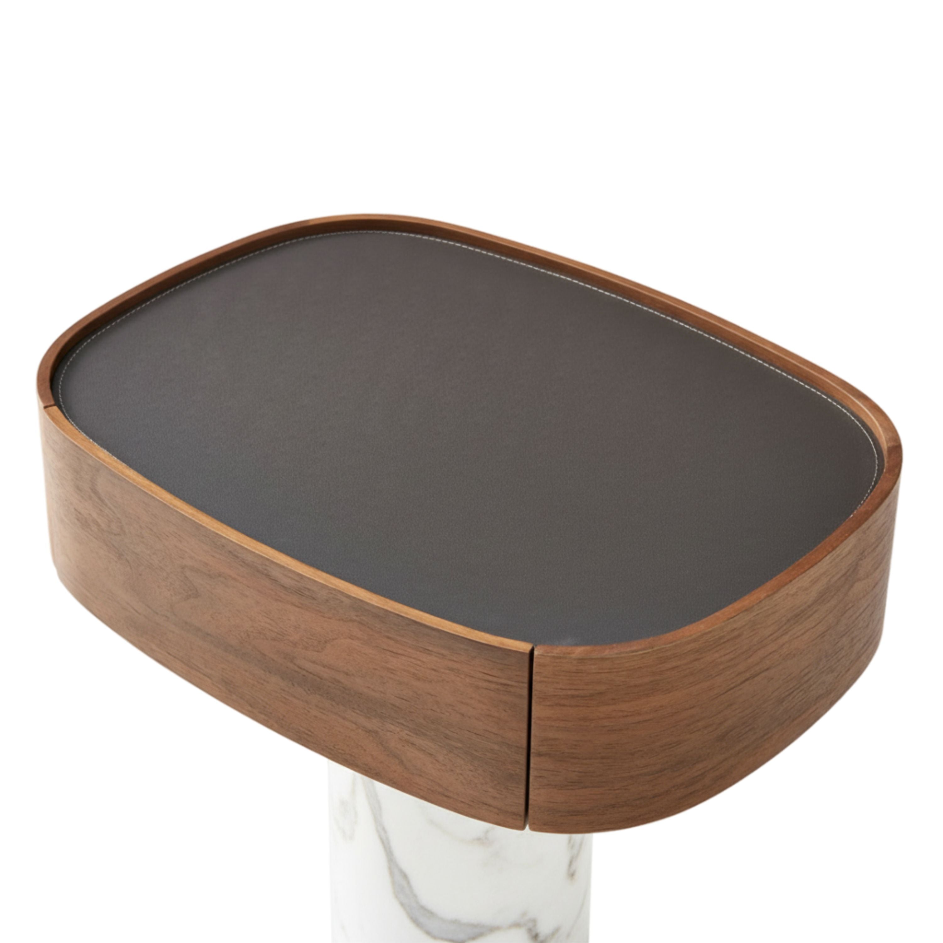 Vesta Bedside Table White