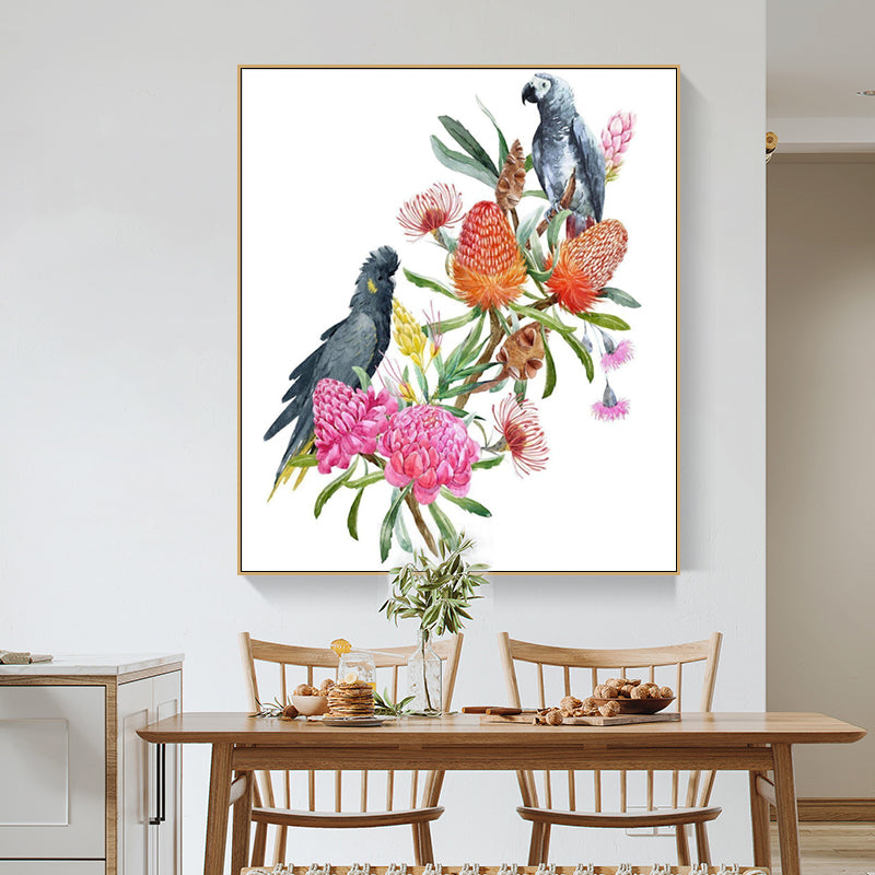 Cockatoos and Flora Prints 