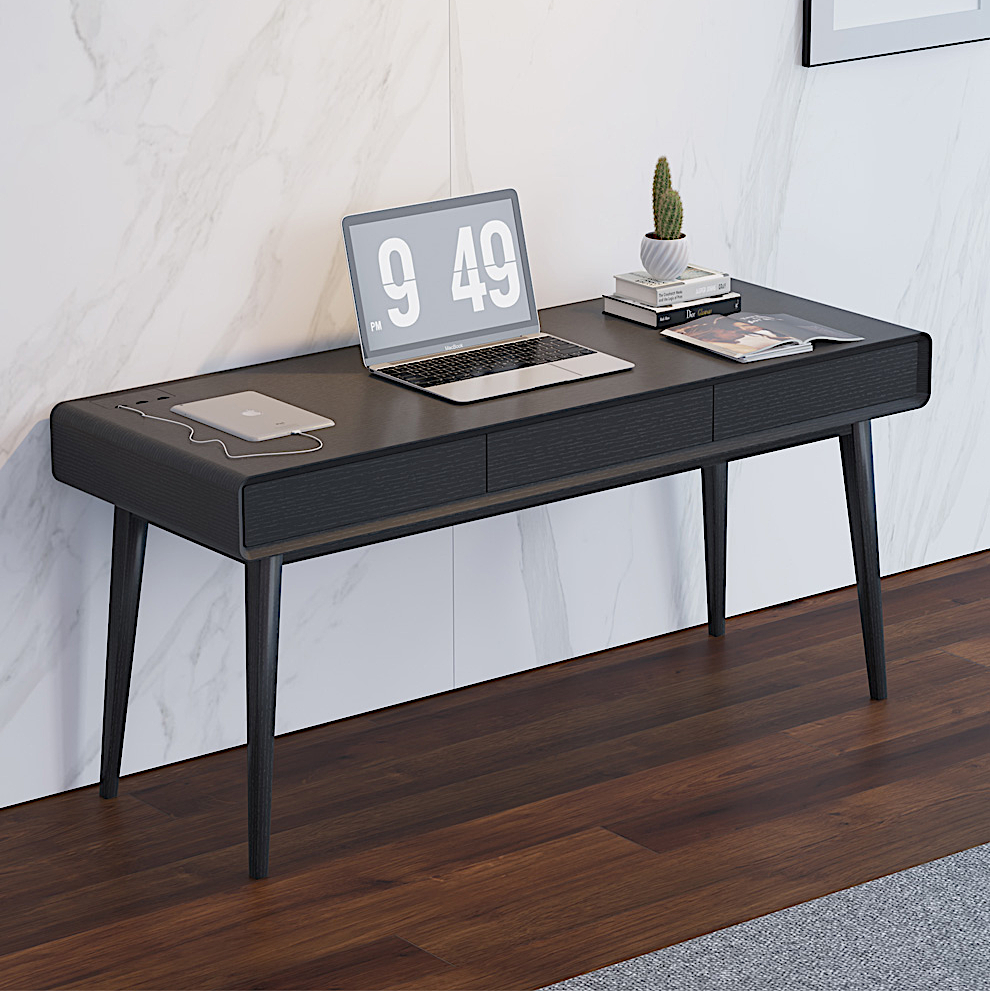 Black desk