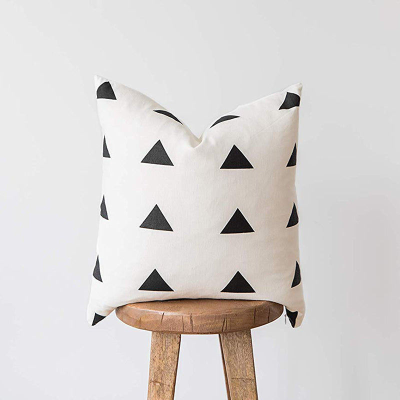 Black and White Printed Cushion Cover