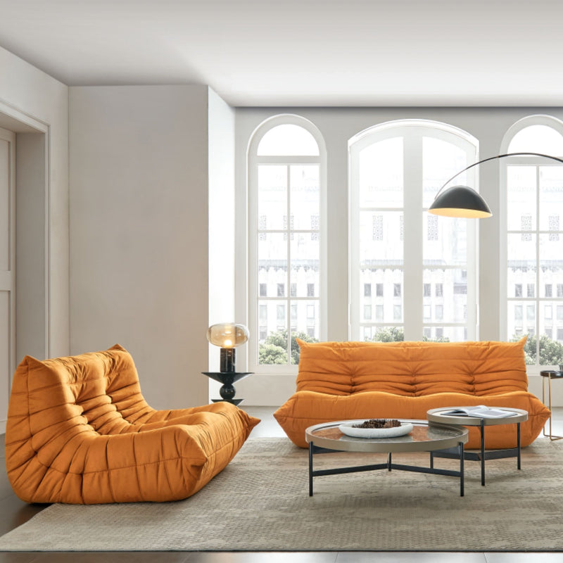 Orange 2 & 3 Seater Sofa