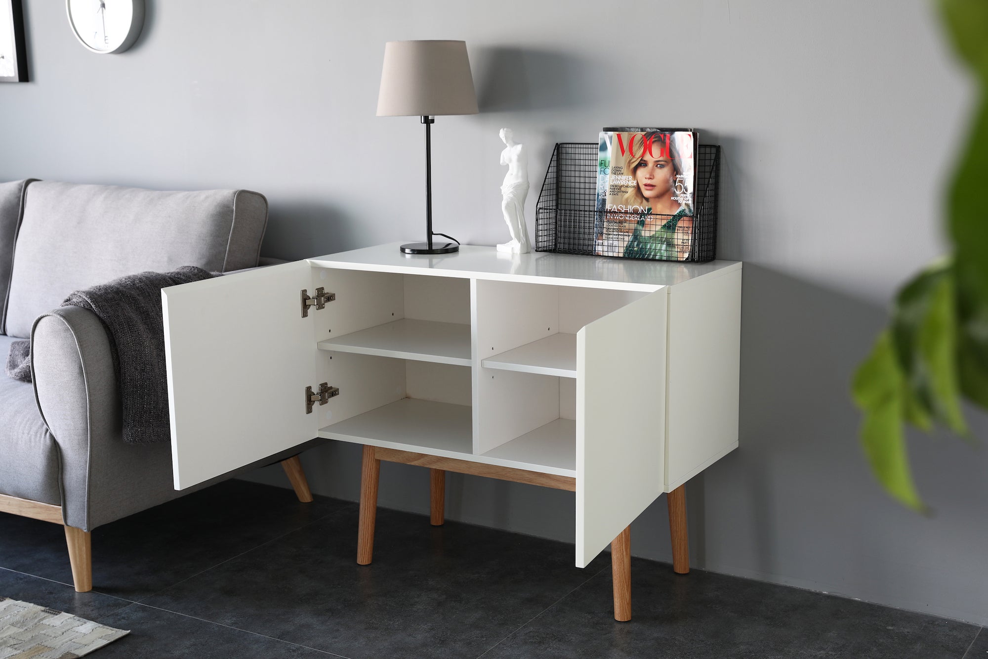 Cabinet White Melamine Exterior