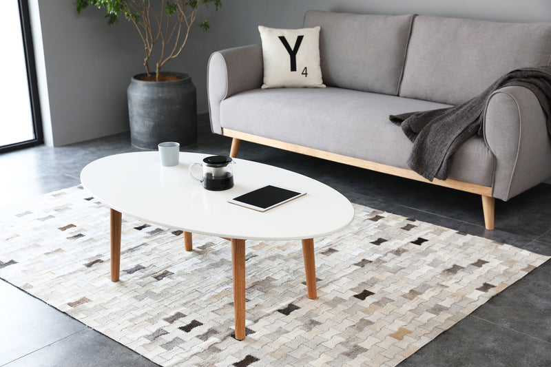 Oak Wood Leg Coffee Table