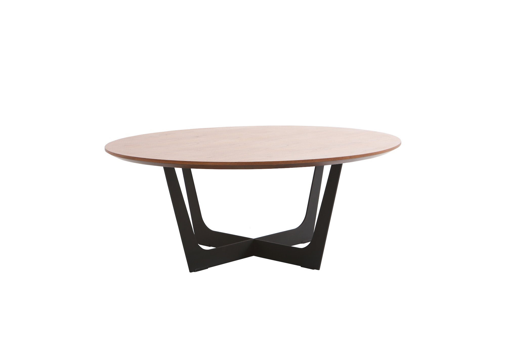 Deep brown wood coffee table