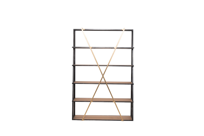 minimalist wood veneer shelves