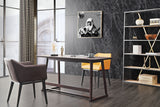 minimalist wood veneer shelves black lounge